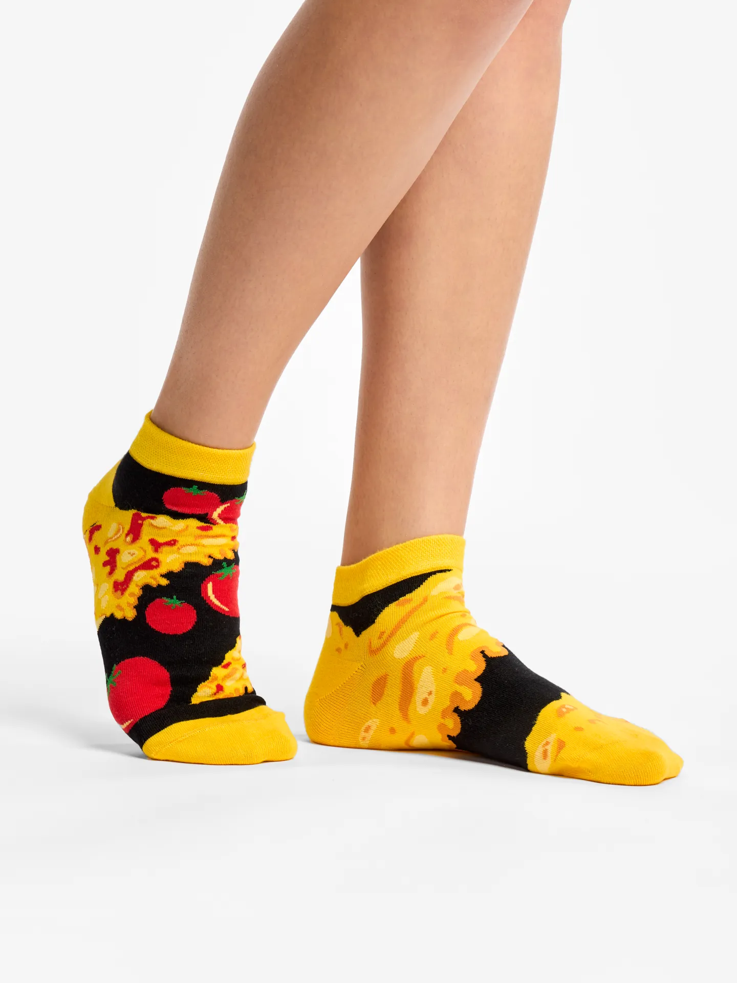Calcetines tobilleros alegres Pizza de queso - Image 3