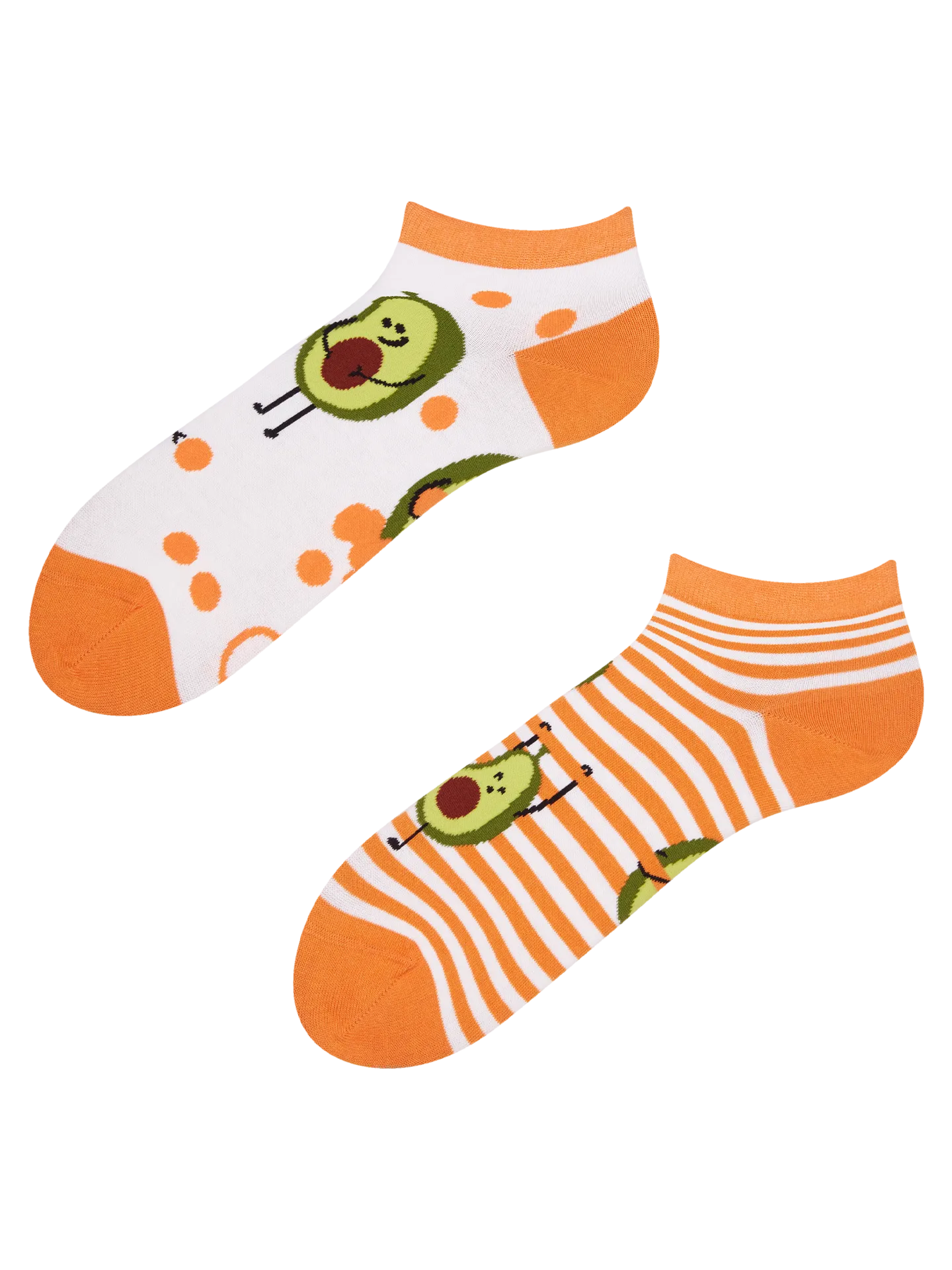 Calcetines tobilleros alegres Aguacate divertido