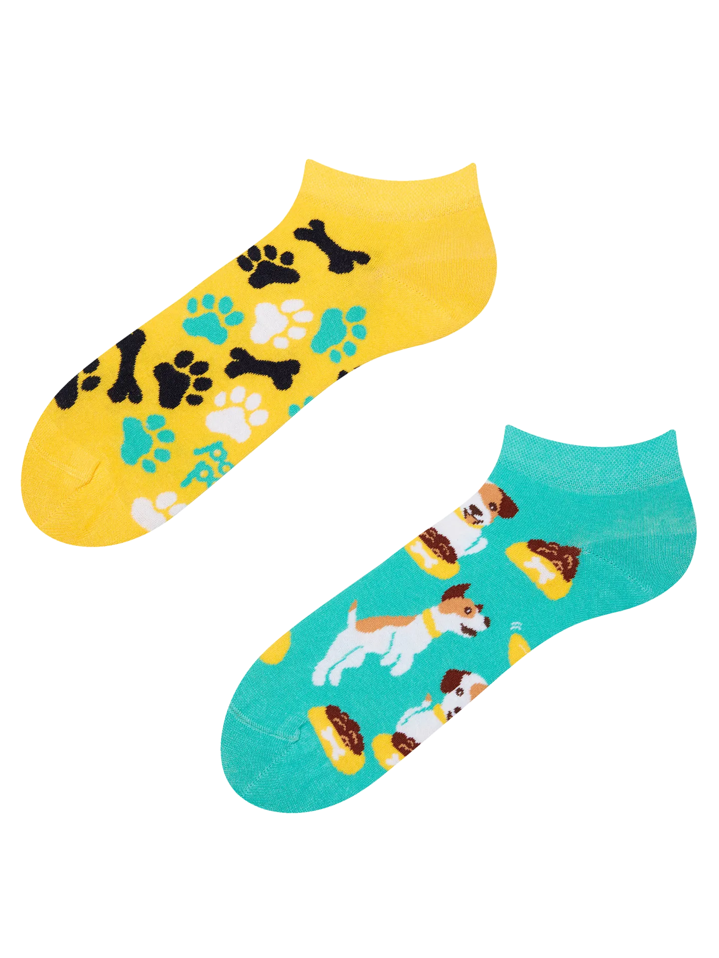 Calcetines tobilleros alegres Perro feliz