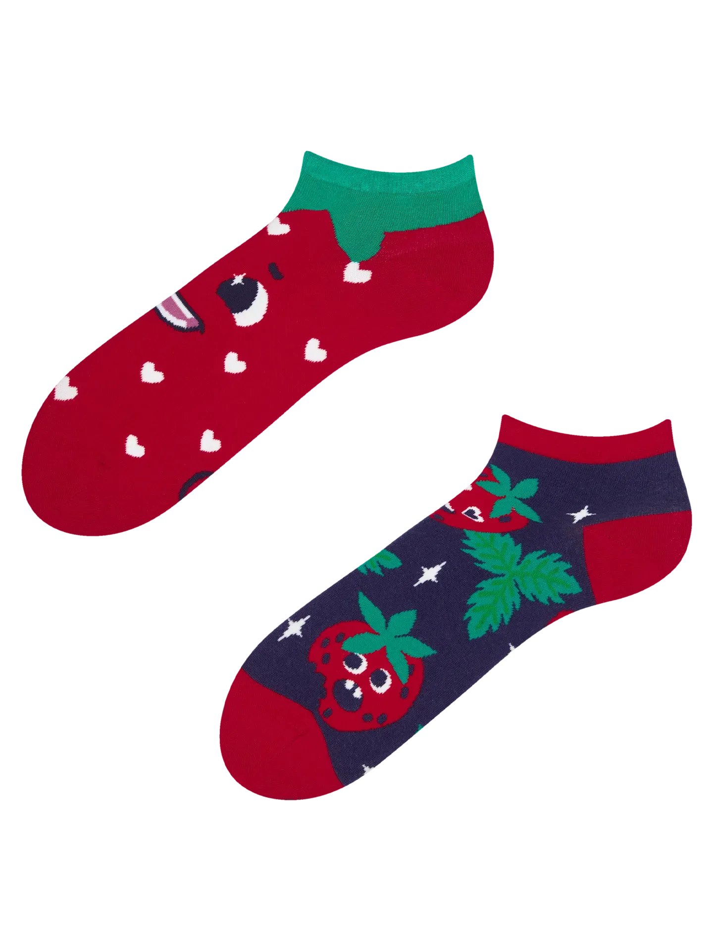 Calcetines tobilleros alegres Fresas felices