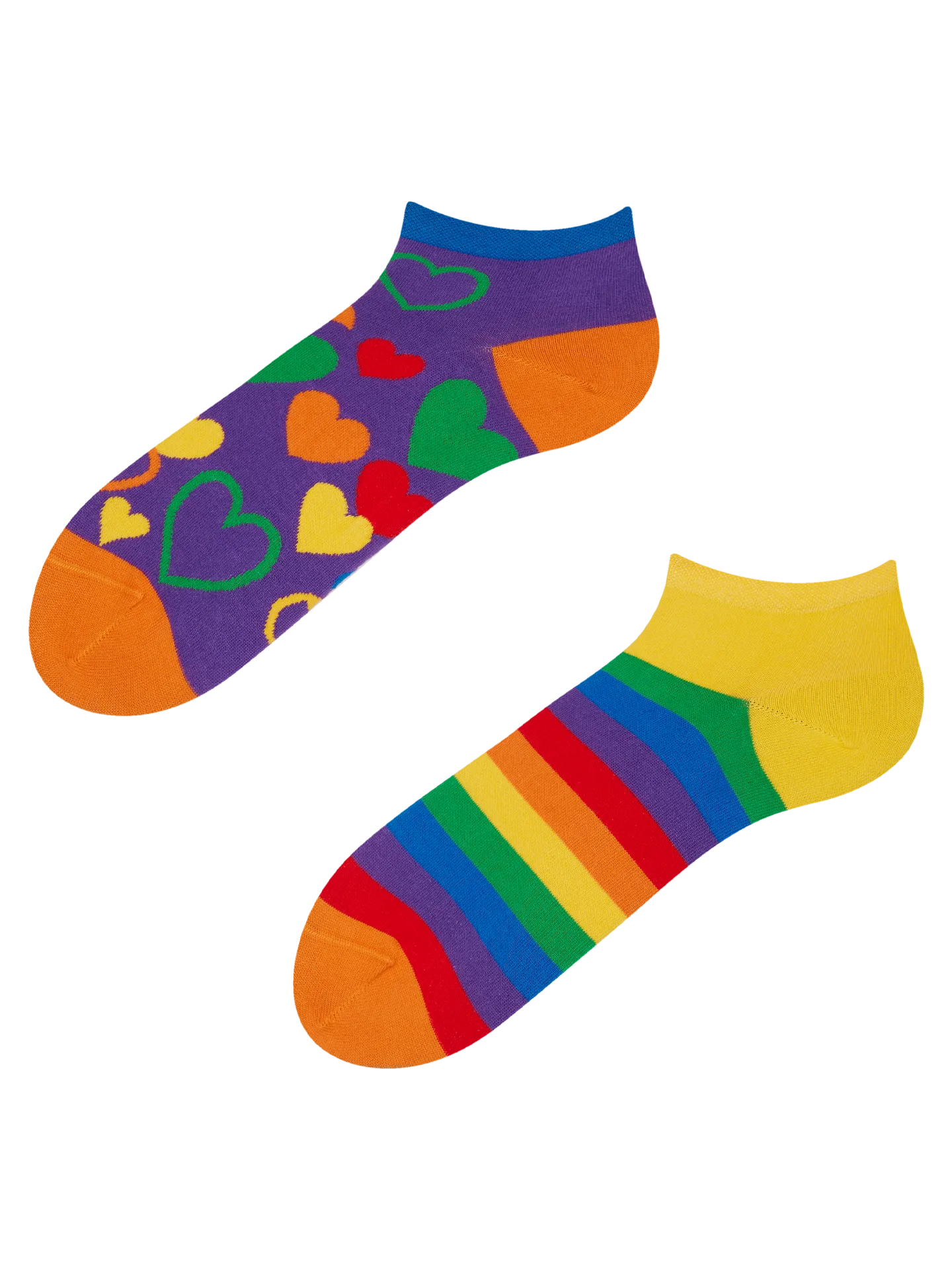 Calcetines tobilleros alegres Amor multicolor