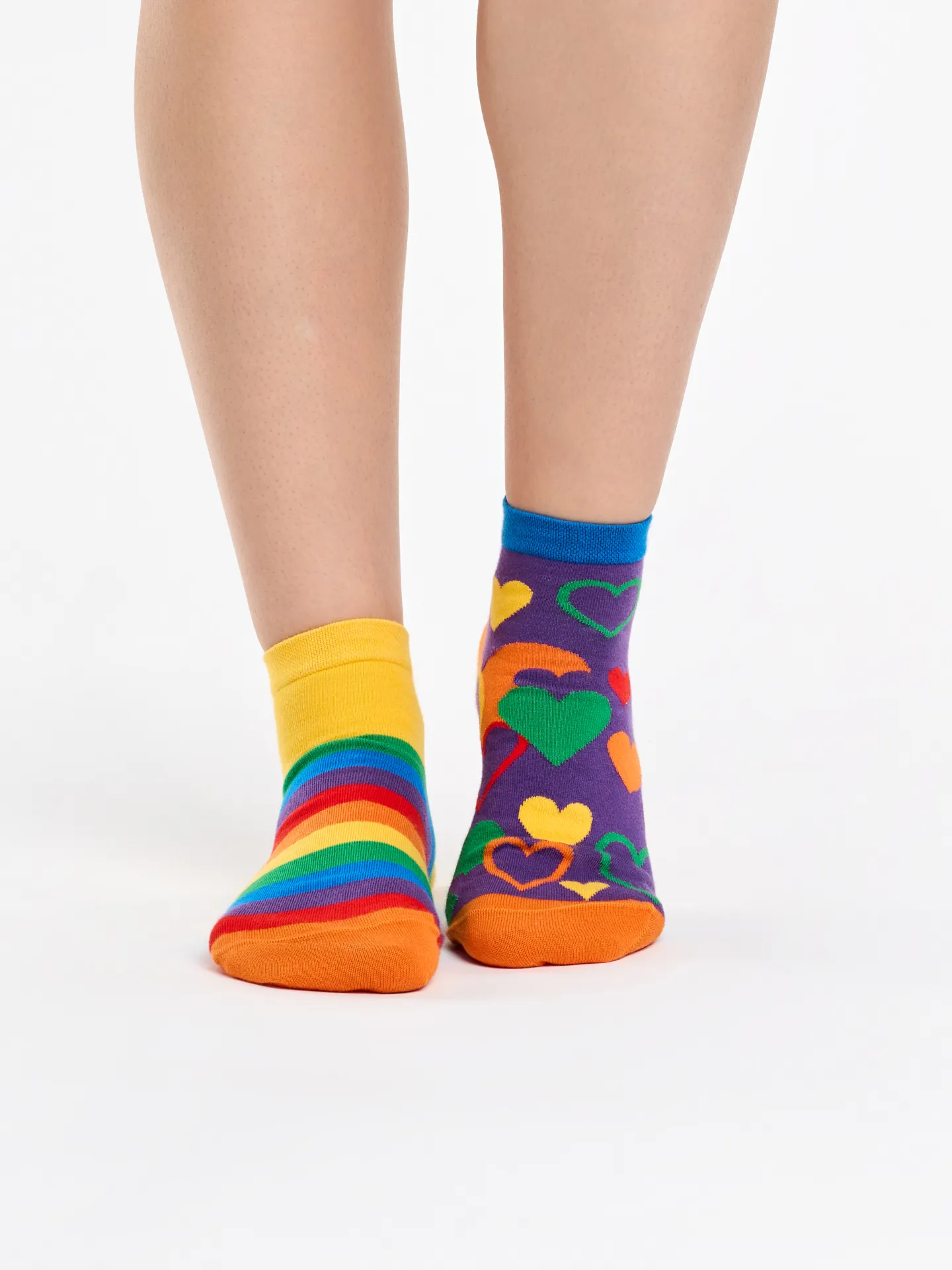Calcetines tobilleros alegres Amor multicolor - Image 2