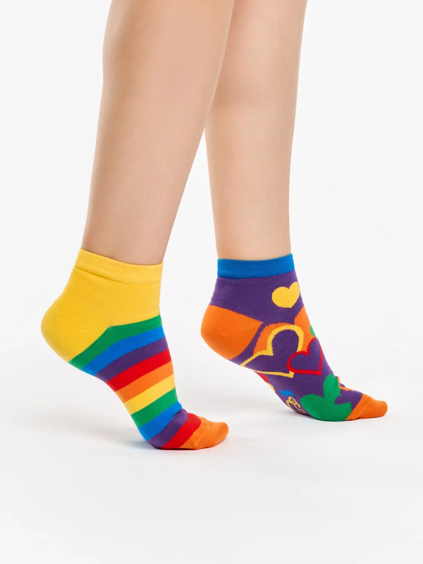 Calcetines tobilleros alegres Amor multicolor - Image 3