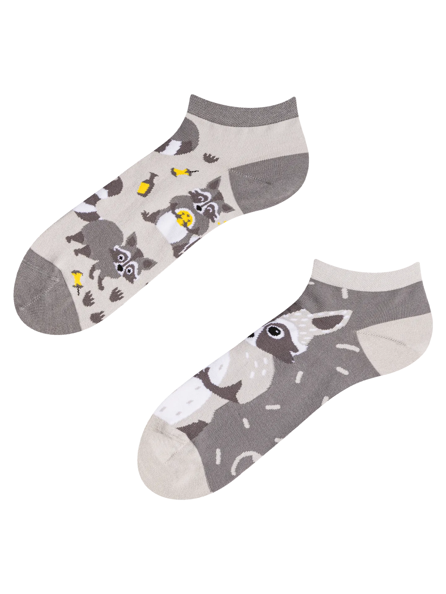Calcetines tobilleros alegres Mapache