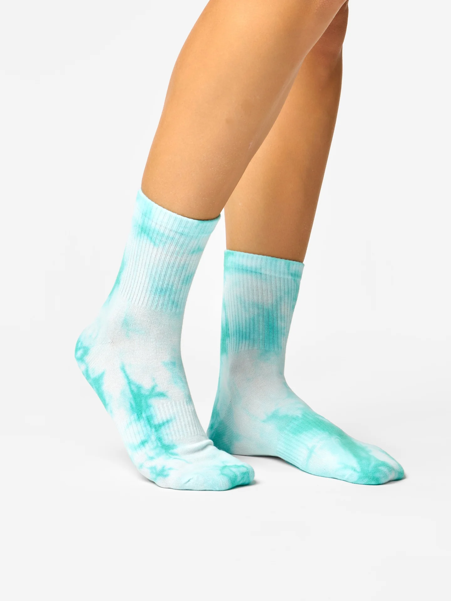 Calcetines de deporte Verde aguamarina efecto desteñido - Image 3
