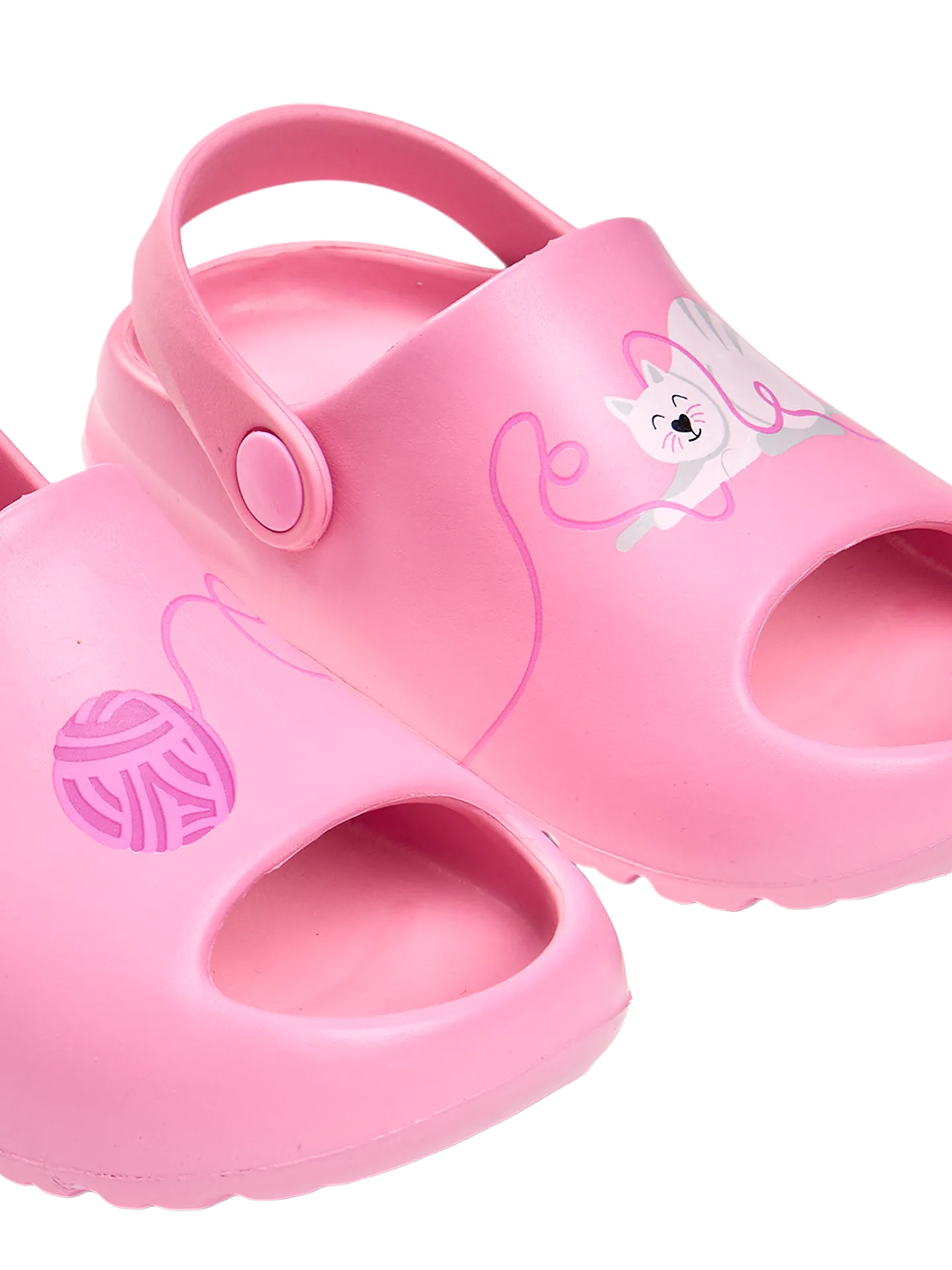 Zuecos chunky infantiles alegres Gato y pelota - Image 3