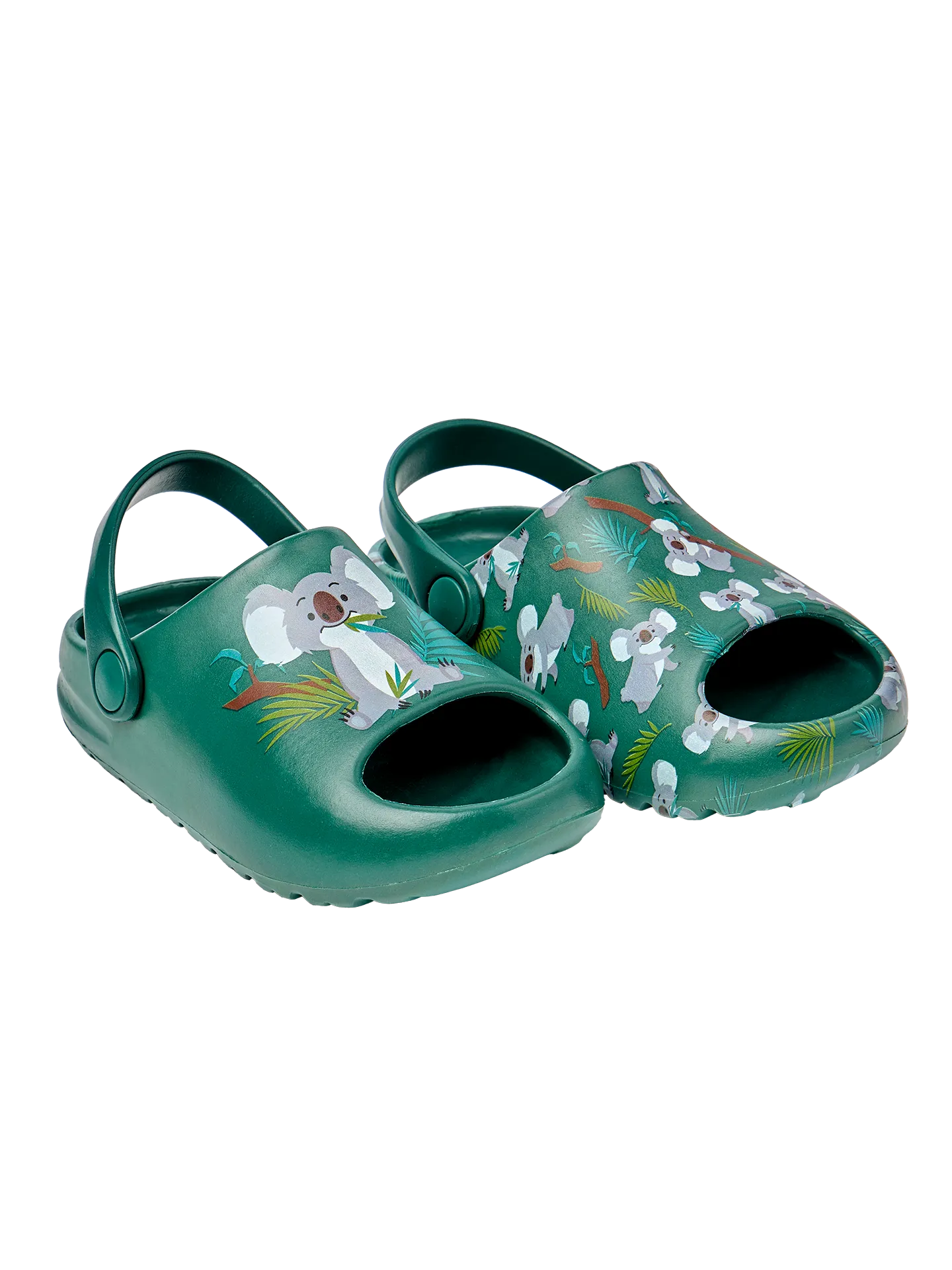 Zuecos chunky infantiles alegres Koala y hojas - Image 2