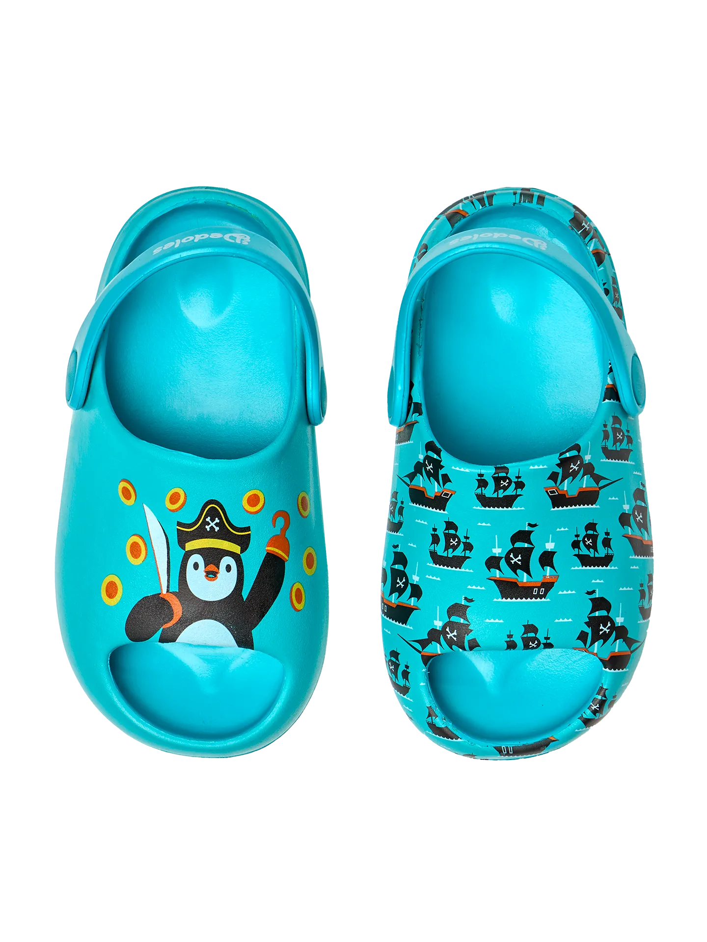 Zuecos chunky infantiles alegres Barco pirata