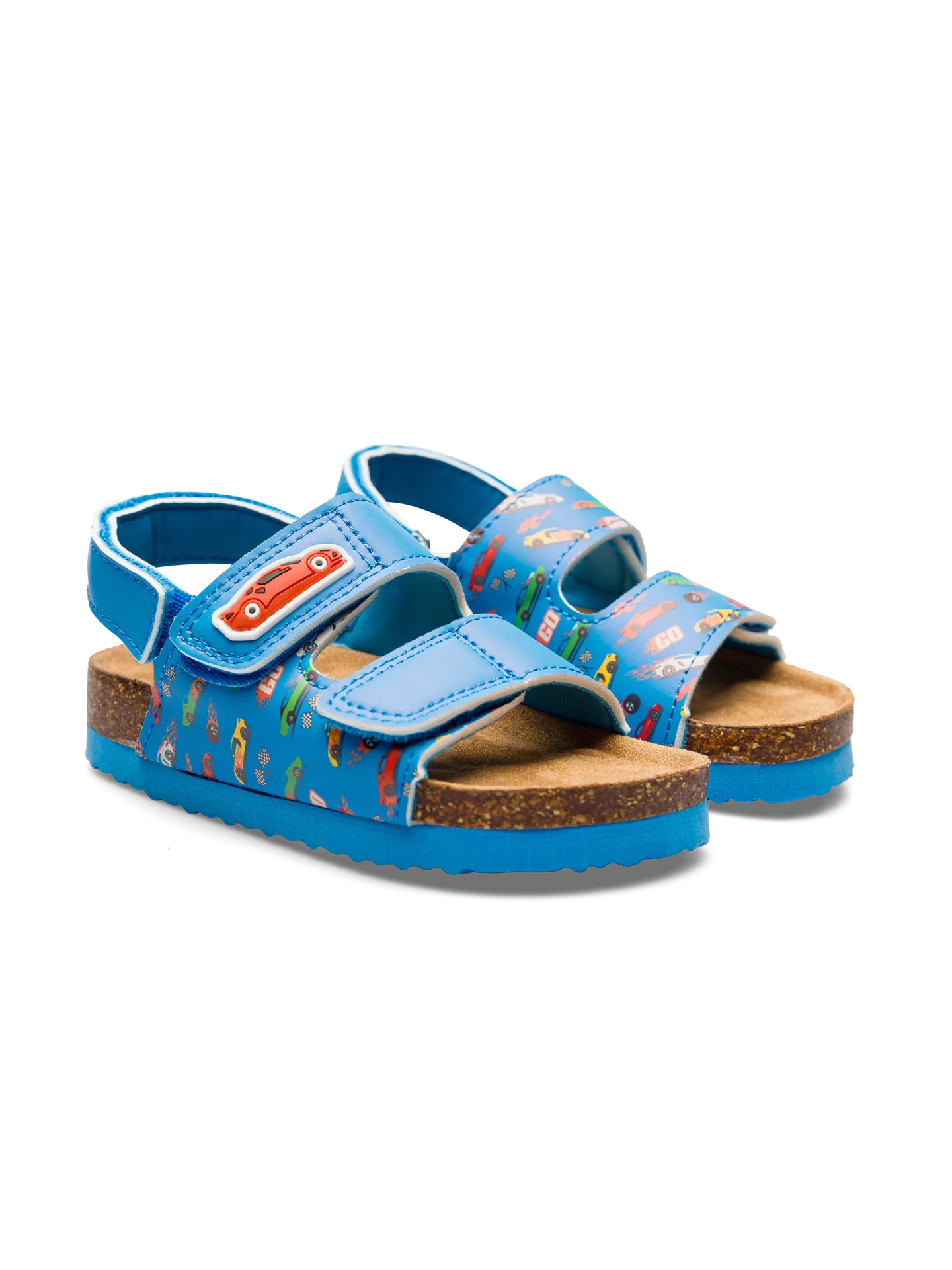 Sandalias infantiles con suela de corcho Coches rápidos - Image 2