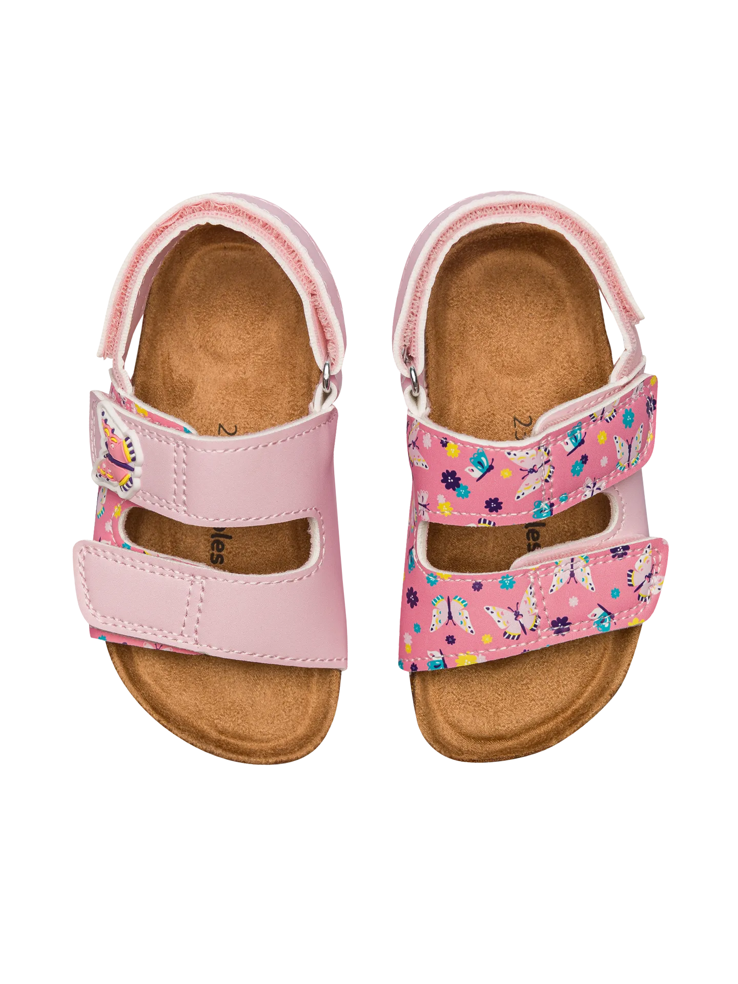 Sandalias infantiles con suela de corcho Mariposas dulces