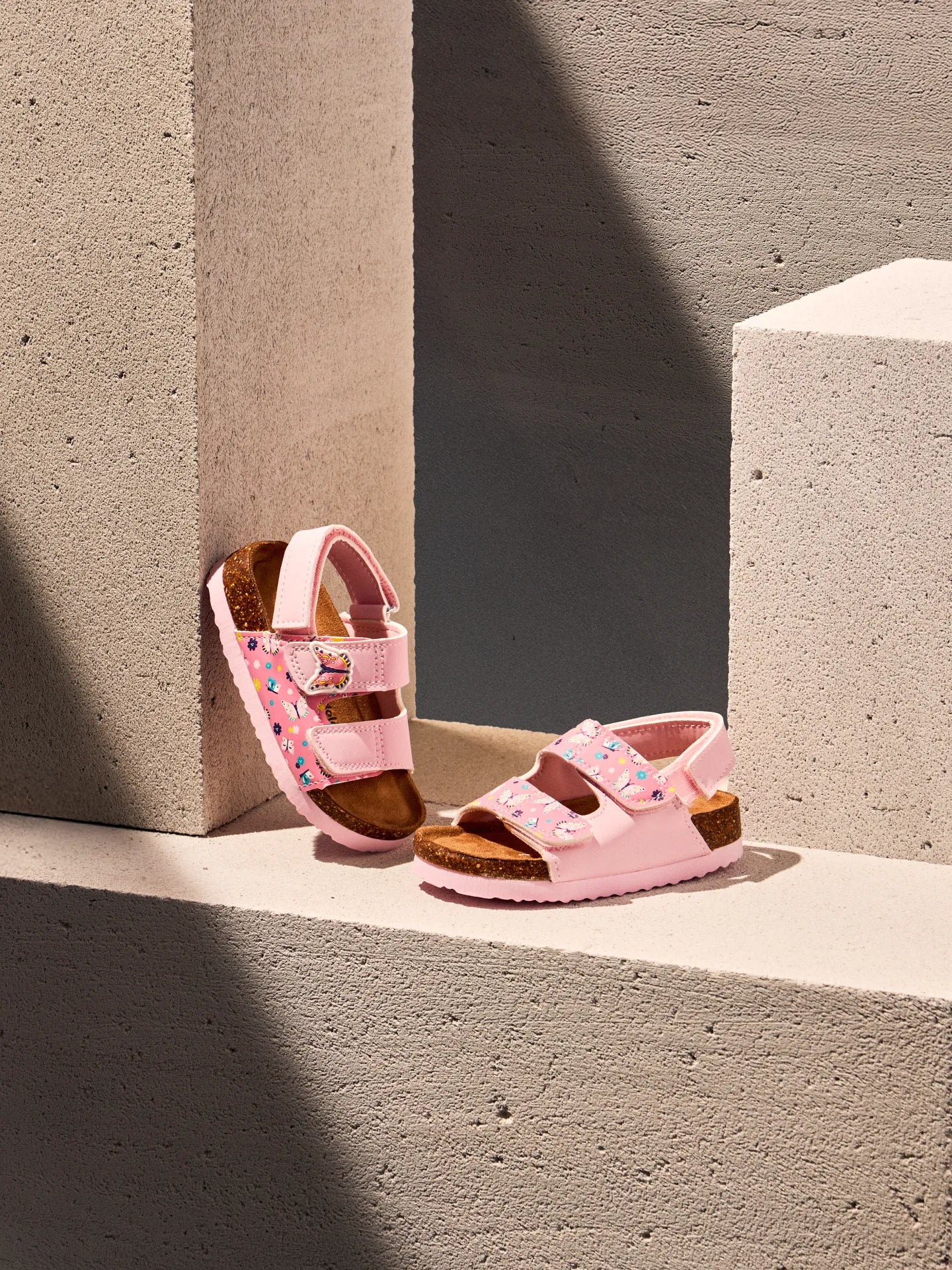 Sandalias infantiles con suela de corcho Mariposas dulces - Image 4