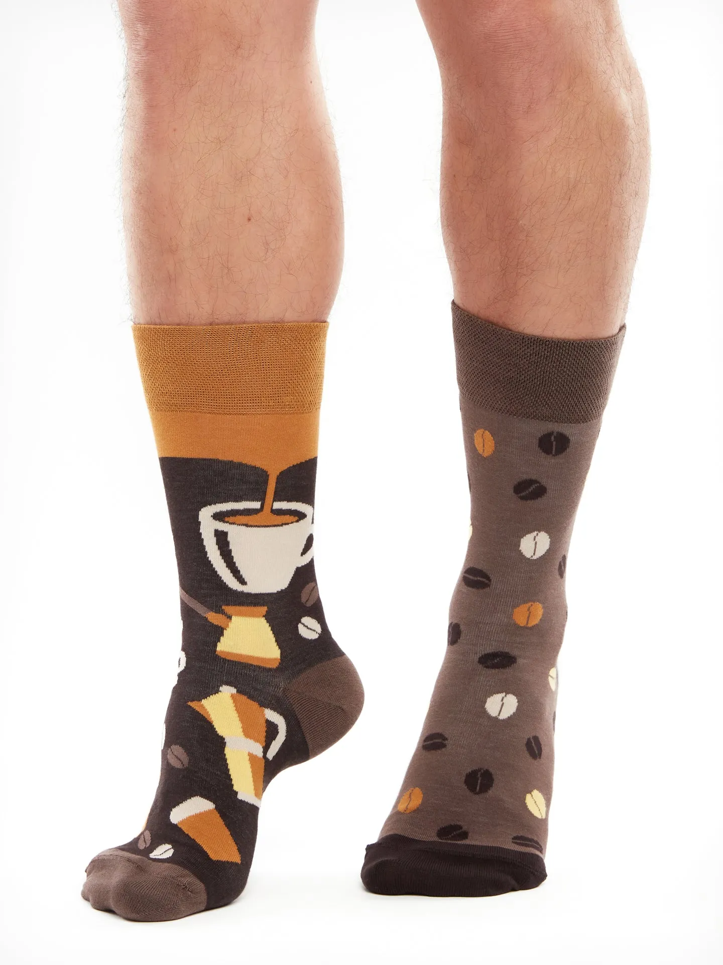 Calcetines alegres de bambú Granos de café - Image 2