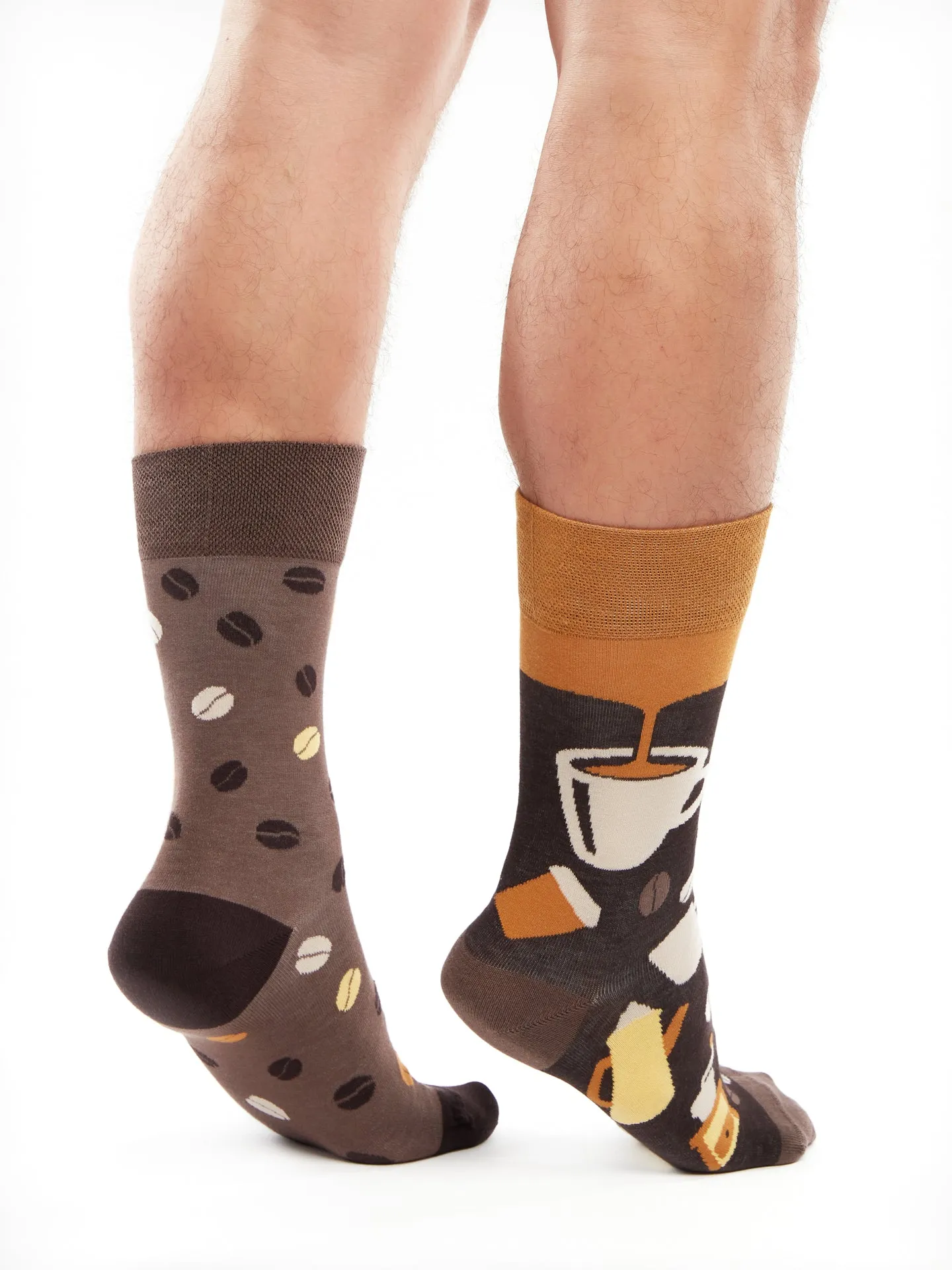 Calcetines alegres de bambú Granos de café - Image 3