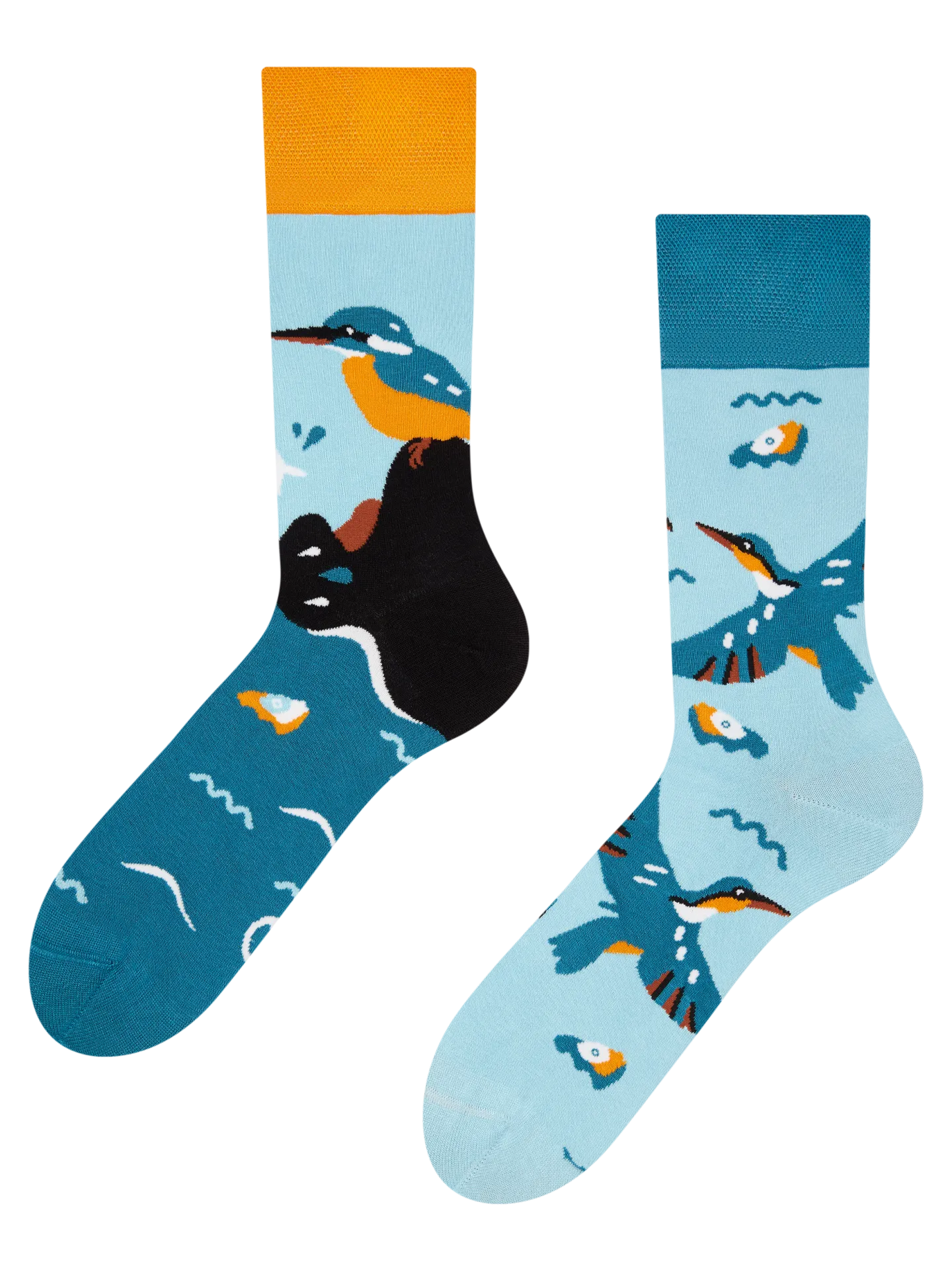 Calcetines alegres de bambú Martín pescador