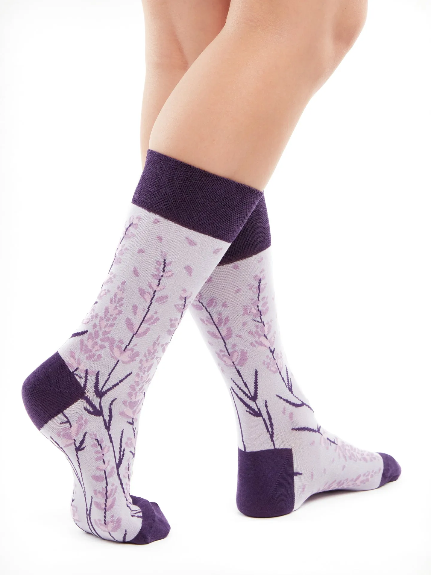 Calcetines alegres de bambú Lavanda - Image 3