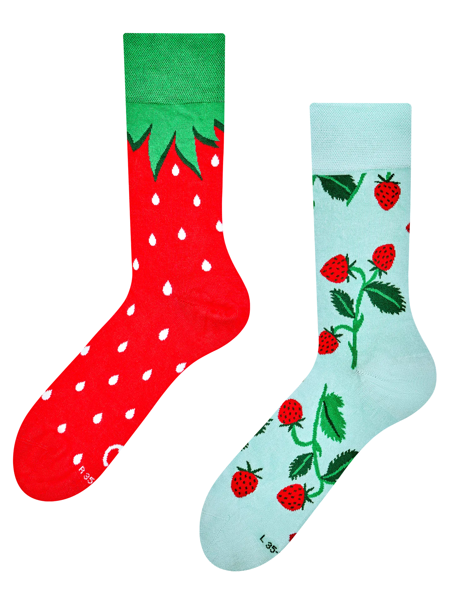 Calcetines alegres de bambú Fresitas