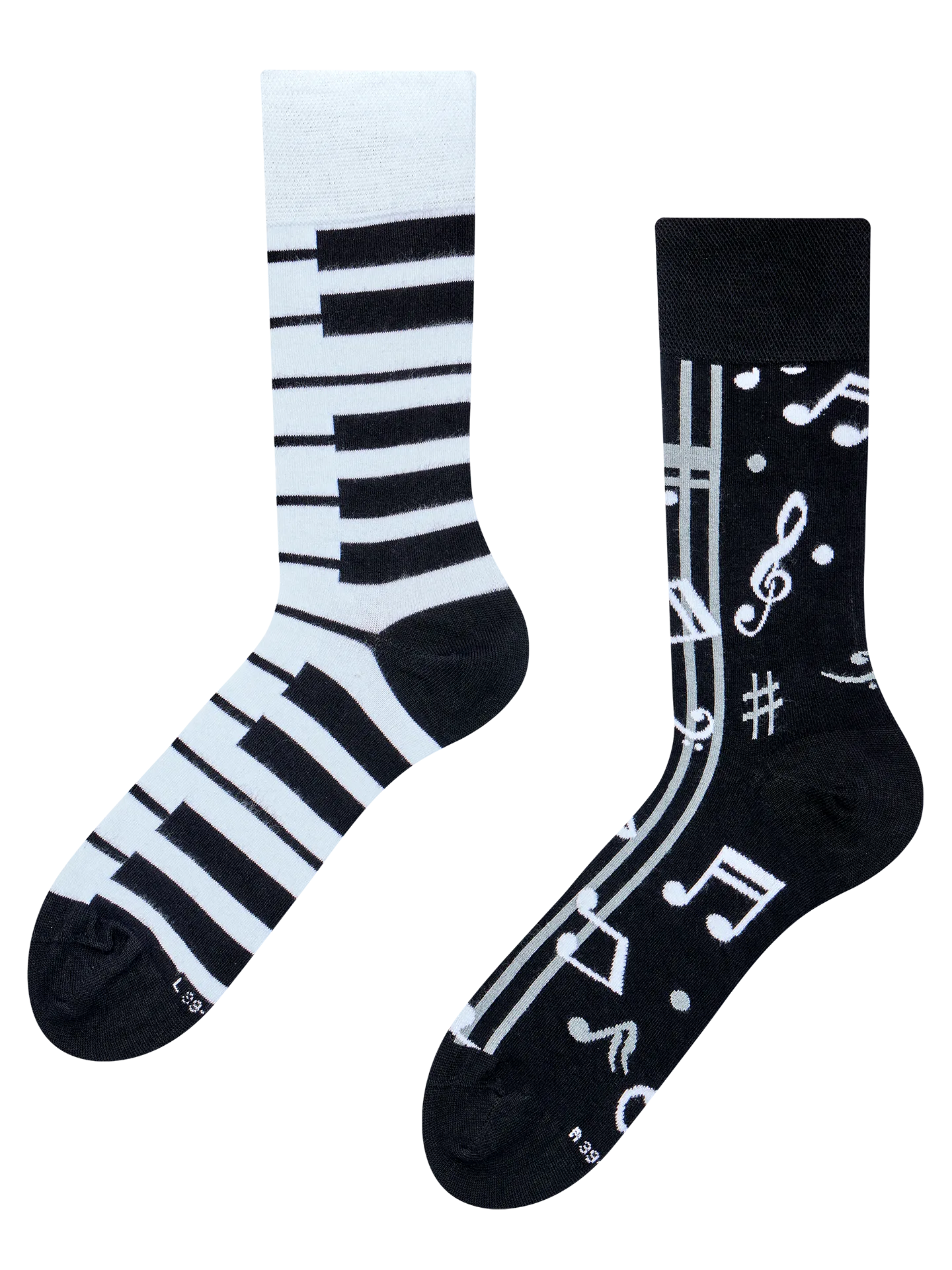 Calcetines alegres de bambú Música de piano