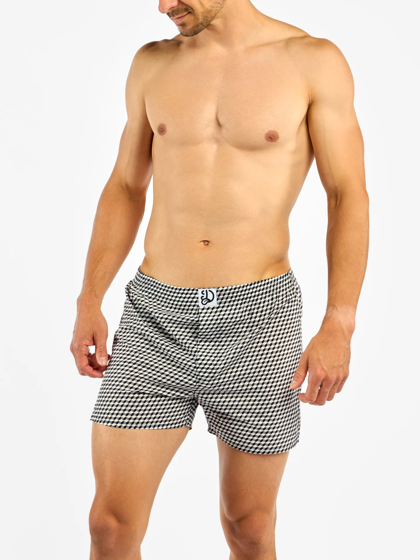 Calzoncillos estampados para hombre Blanco y negro - Image 4