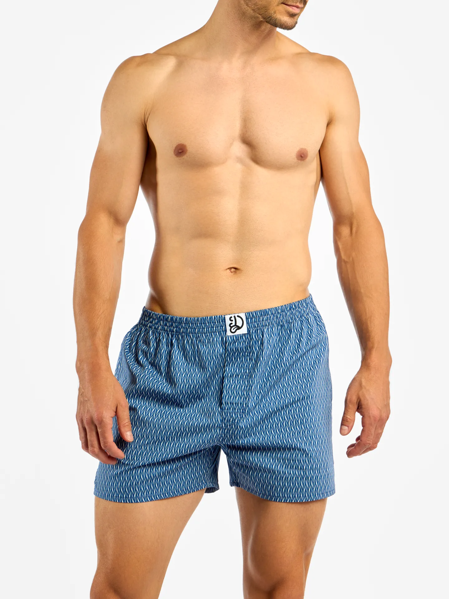 Calzoncillos estampados para hombre Azul y gris - Image 6
