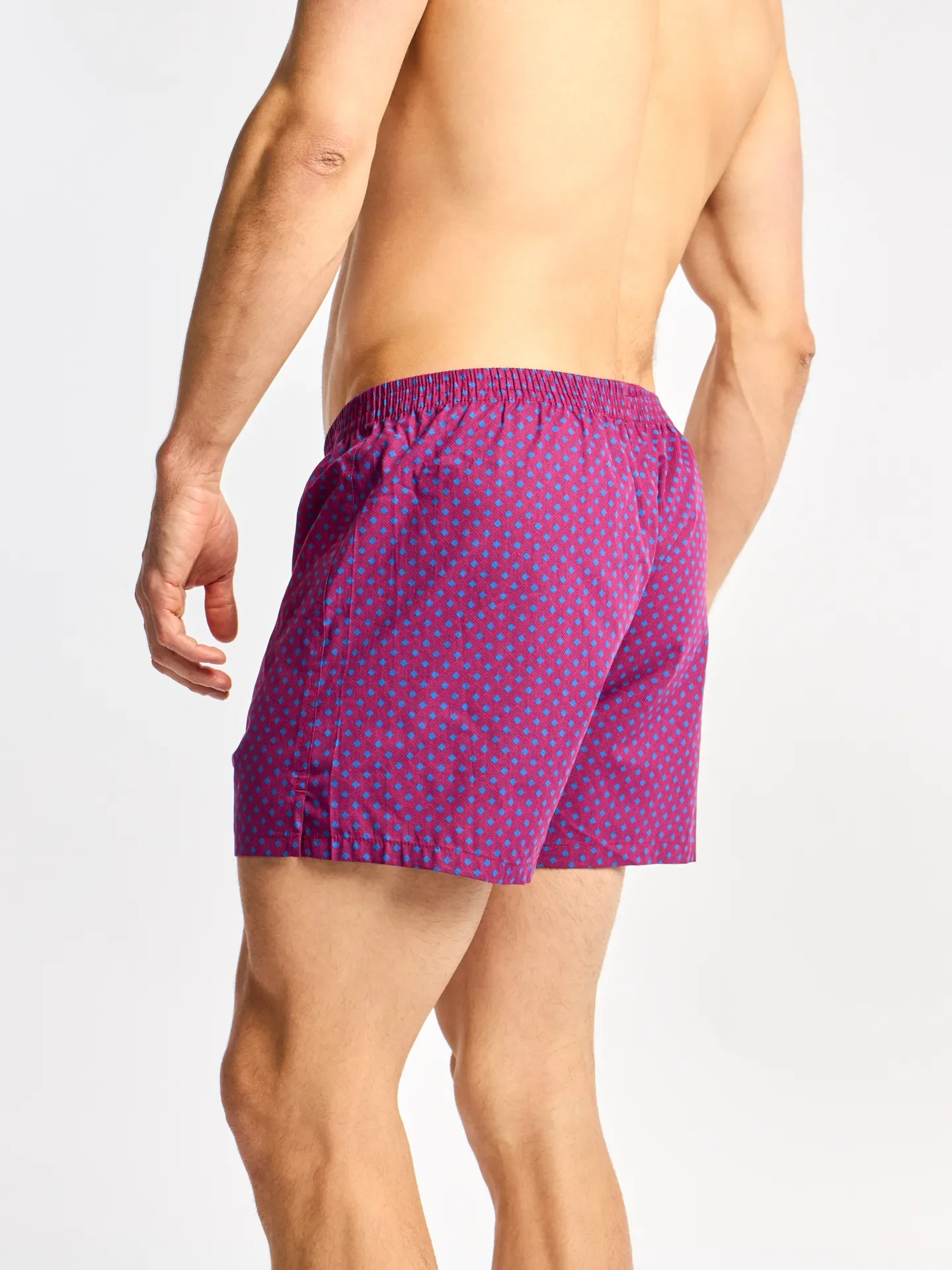 Calzoncillos estampados para hombre Azul y magenta - Image 2