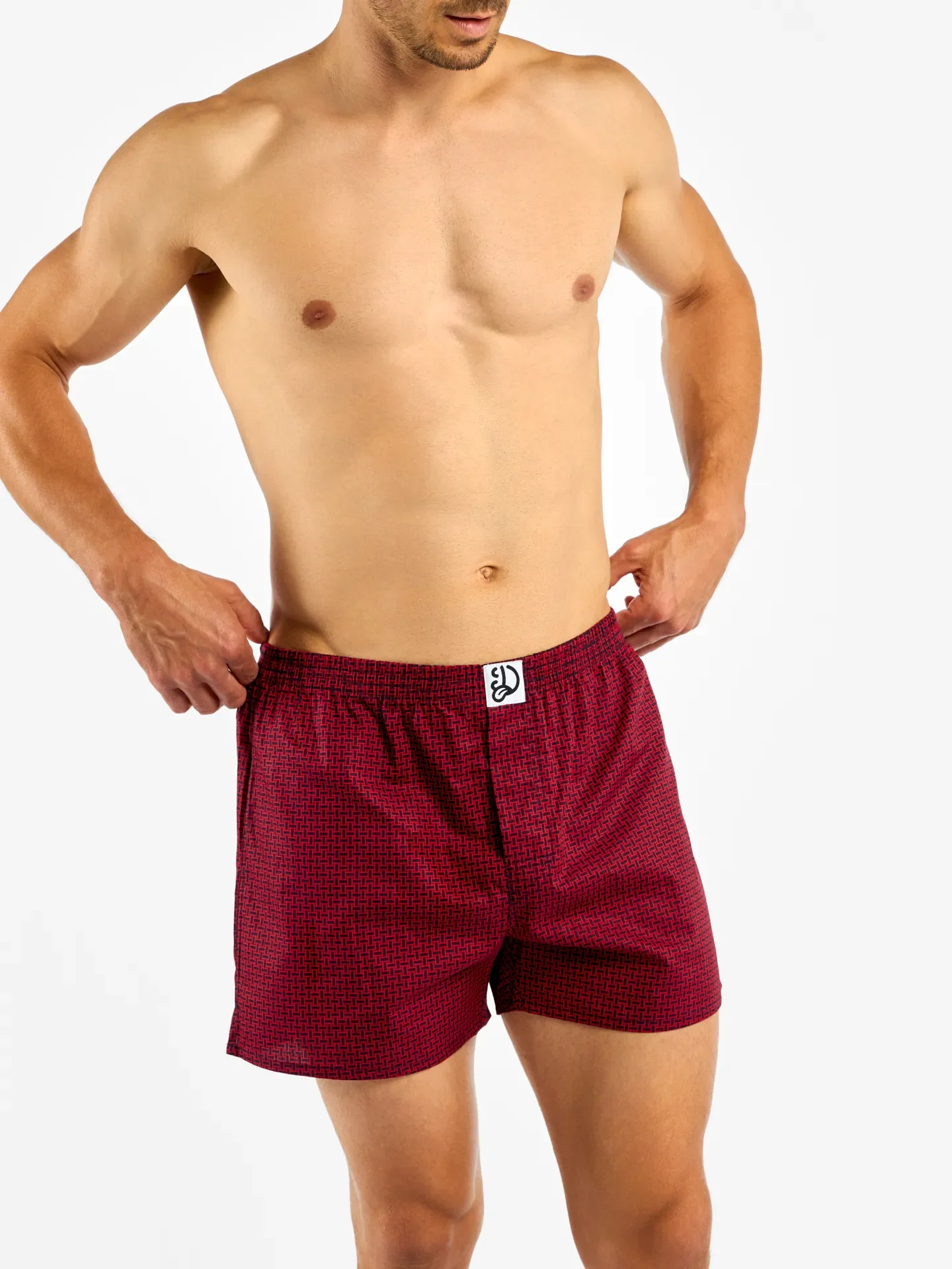 Calzoncillos estampados para hombre Azul y rojo - Image 3