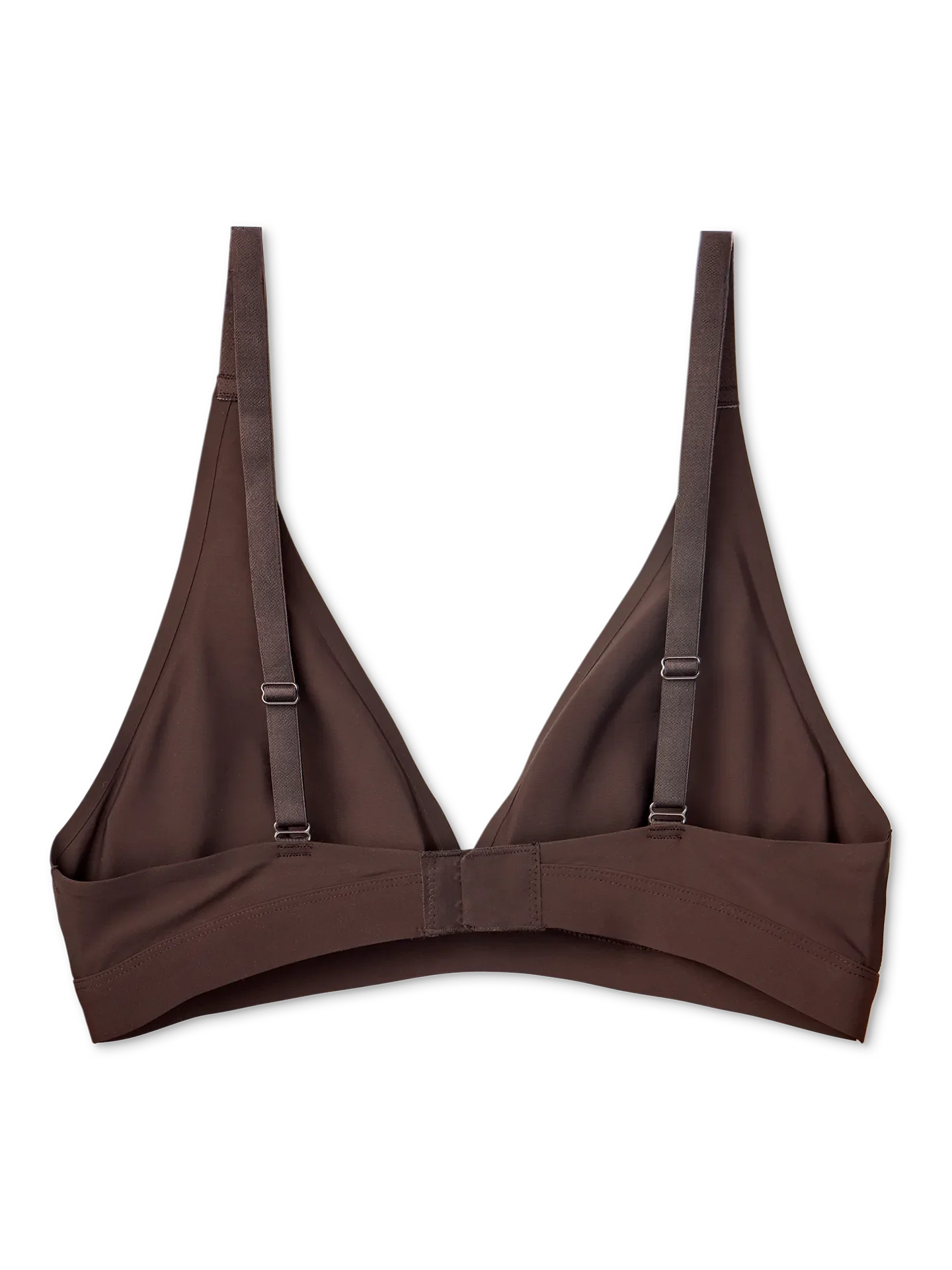 Bralette triangular sin costuras Marrón chocolate - Image 2