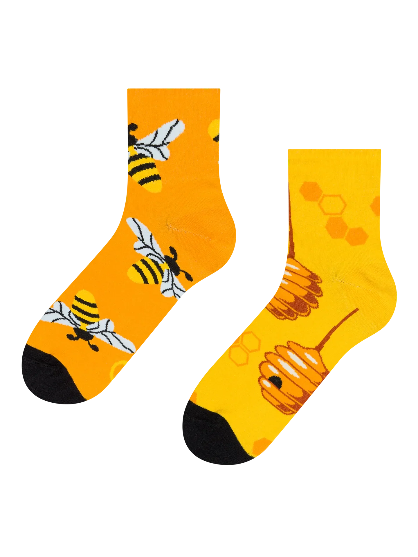 Calcetines de deporte alegres Abejas ocupadas