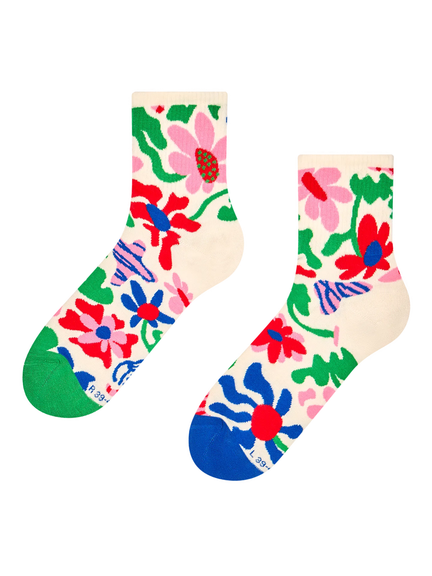Calcetines de deporte alegres Flores locas
