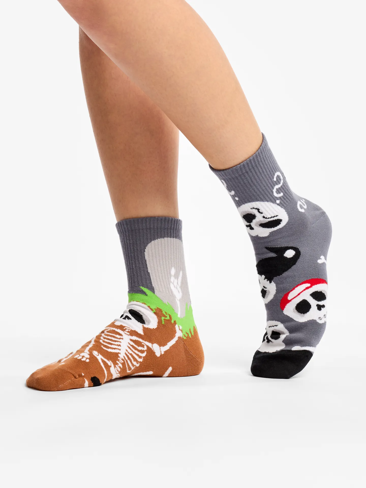 Calcetines de deporte alegres Esqueletos divertidos - Image 2