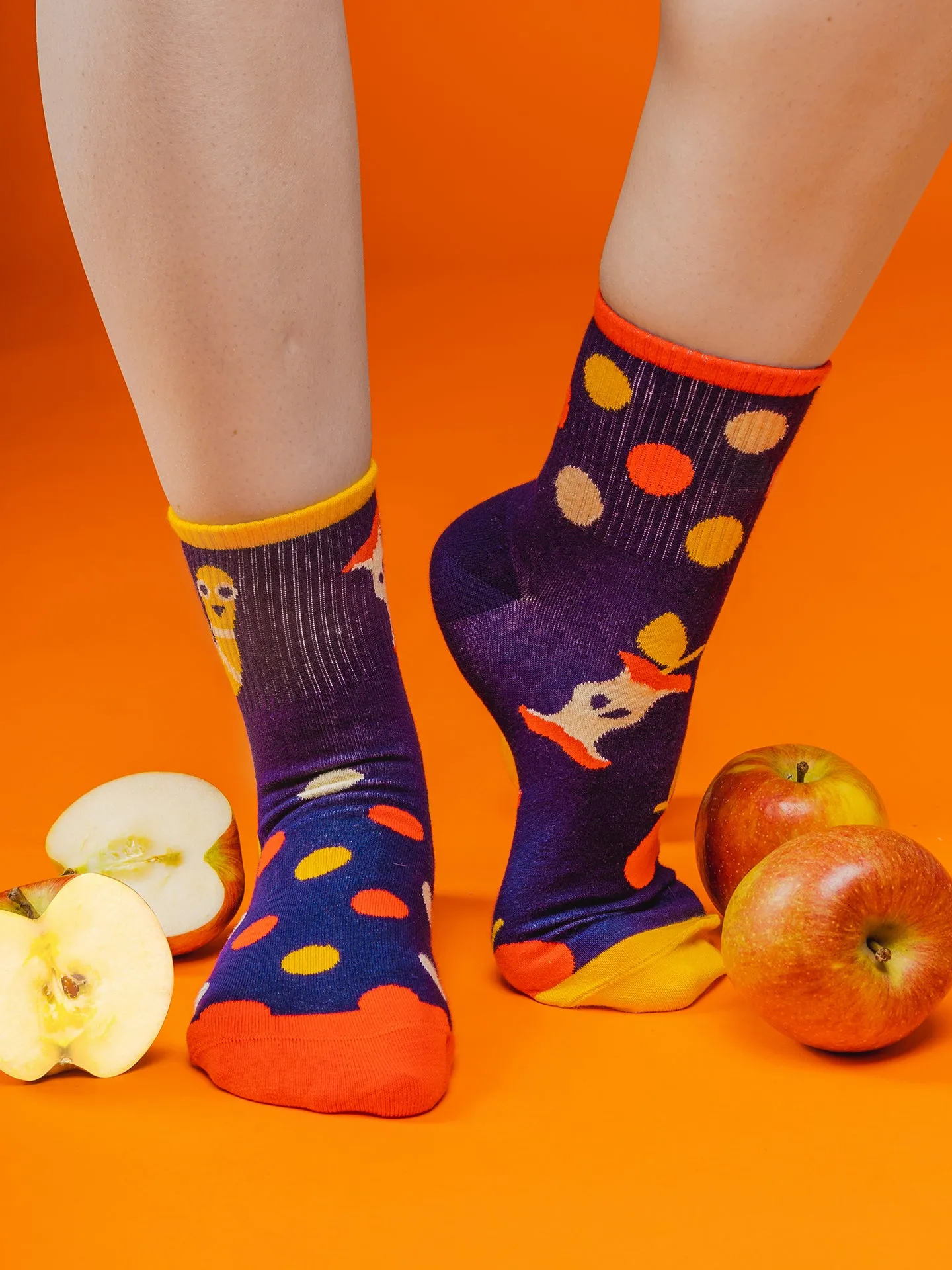 Calcetines de deporte alegres Gusano feliz - Image 2
