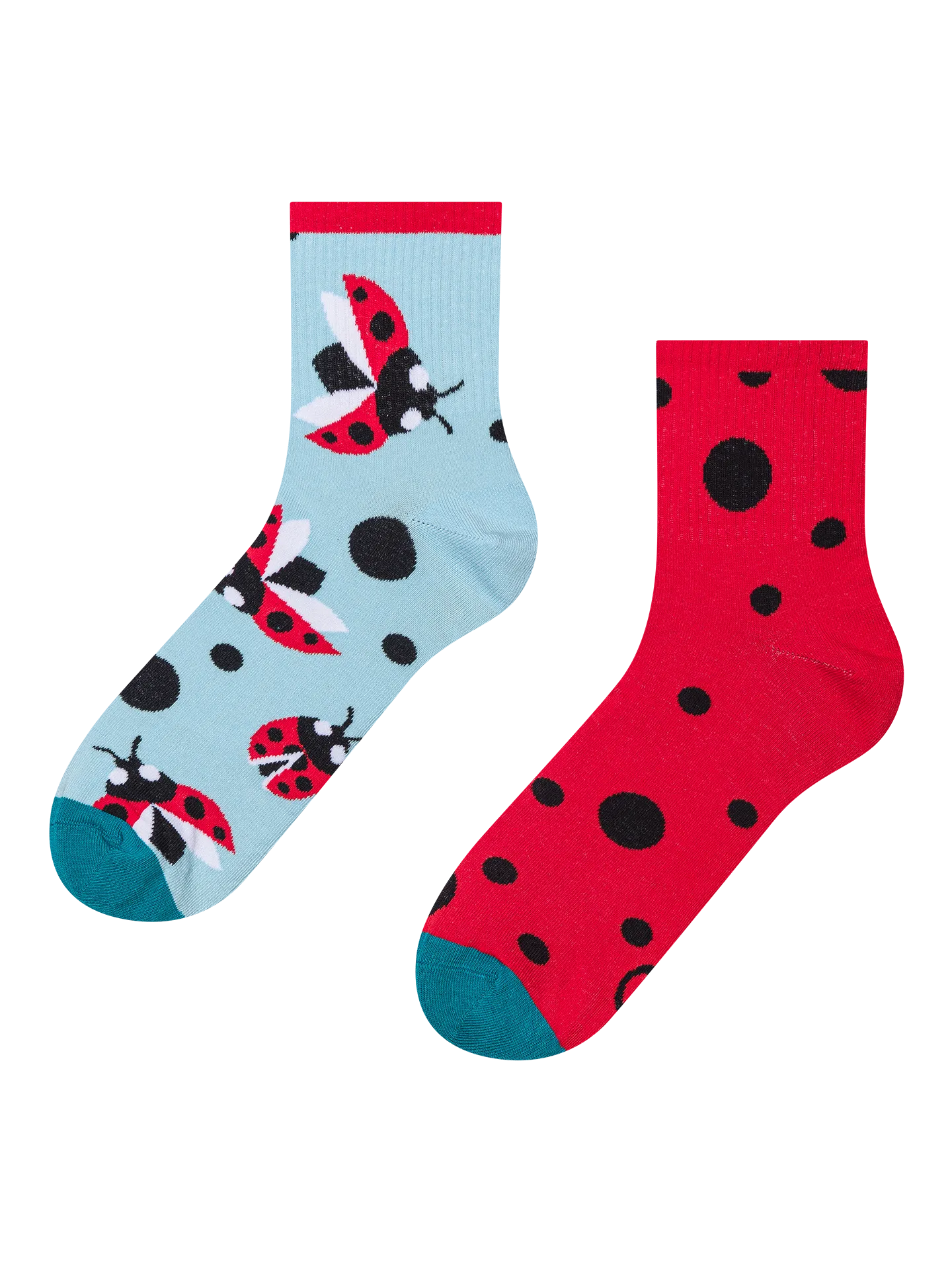 Calcetines de deporte alegres Mariquitas y lunares