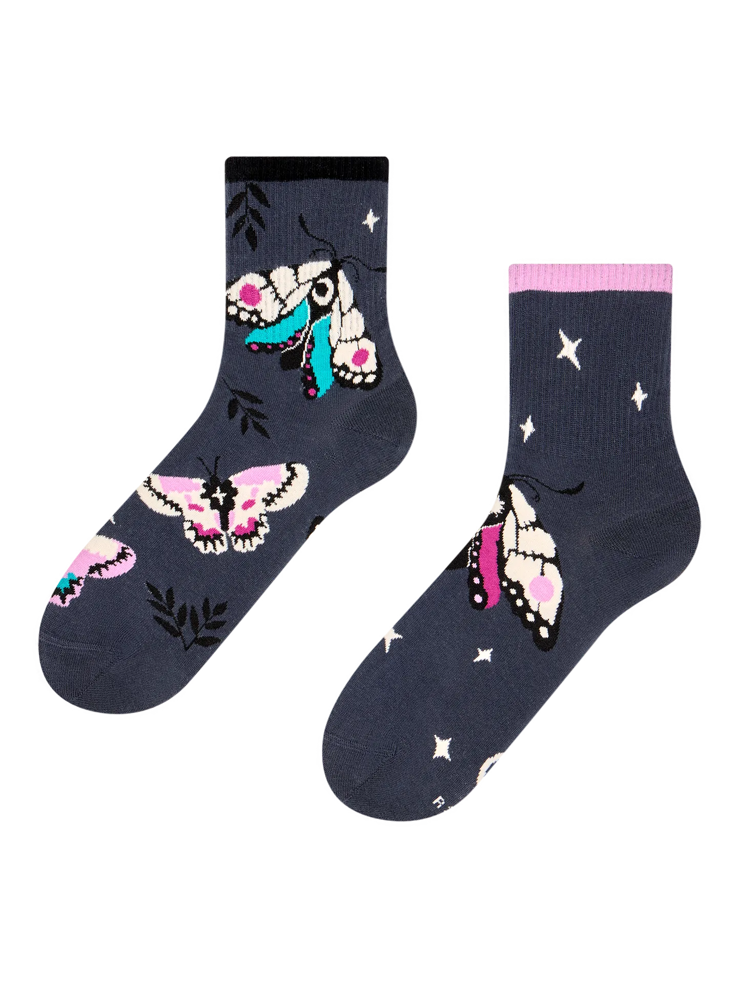 Calcetines de deporte alegres Mariposas nocturnas