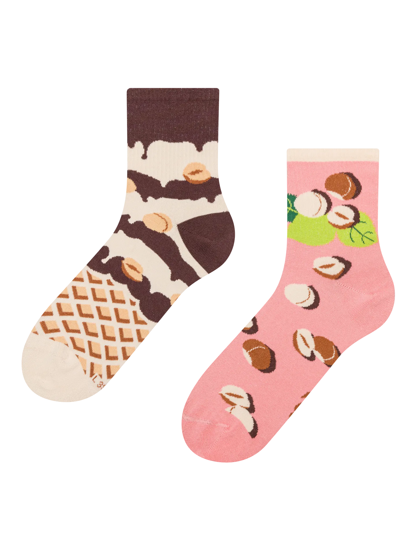 Calcetines de deporte alegres Galleta de avellana