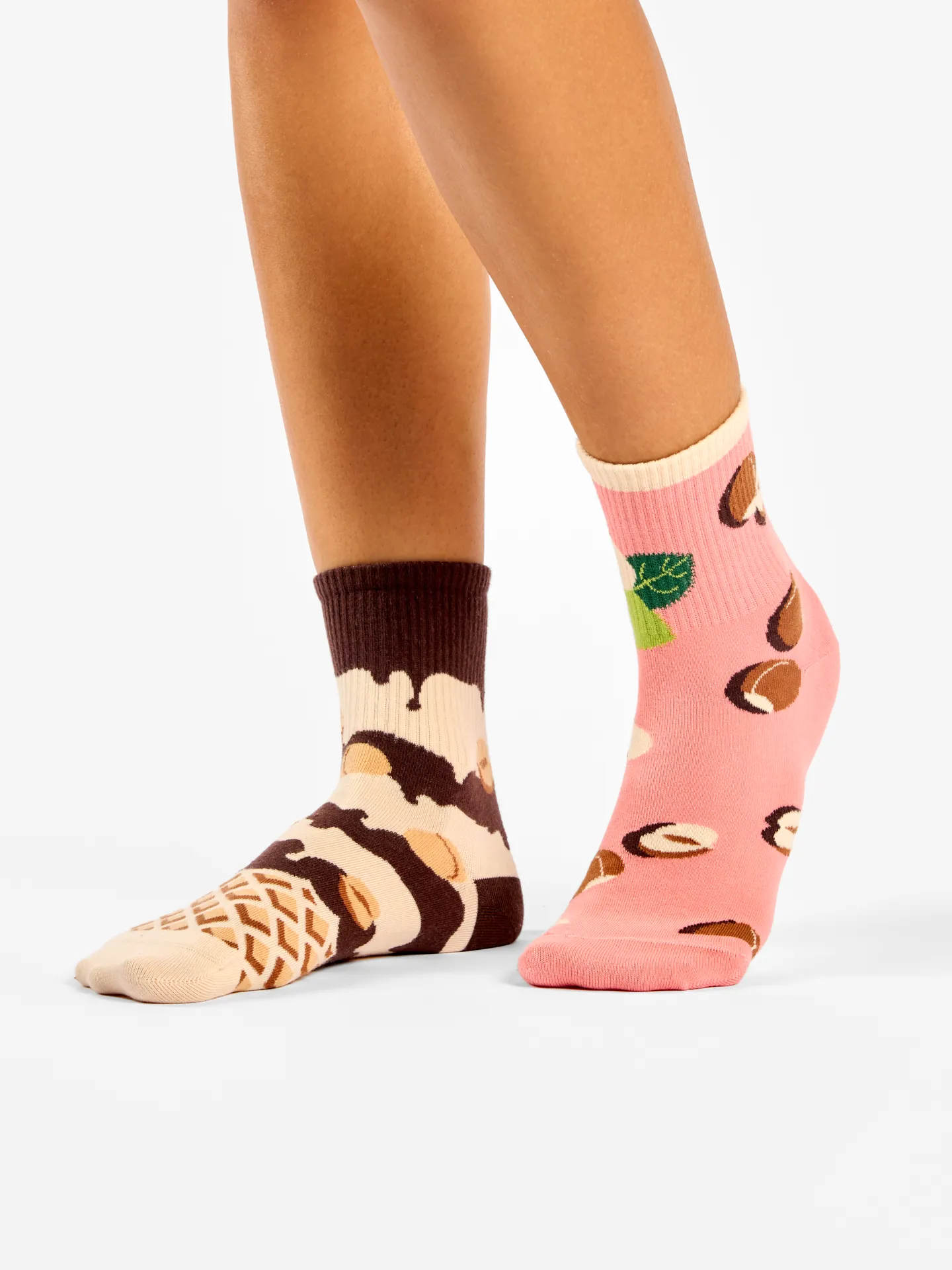 Calcetines de deporte alegres Galleta de avellana - Image 2