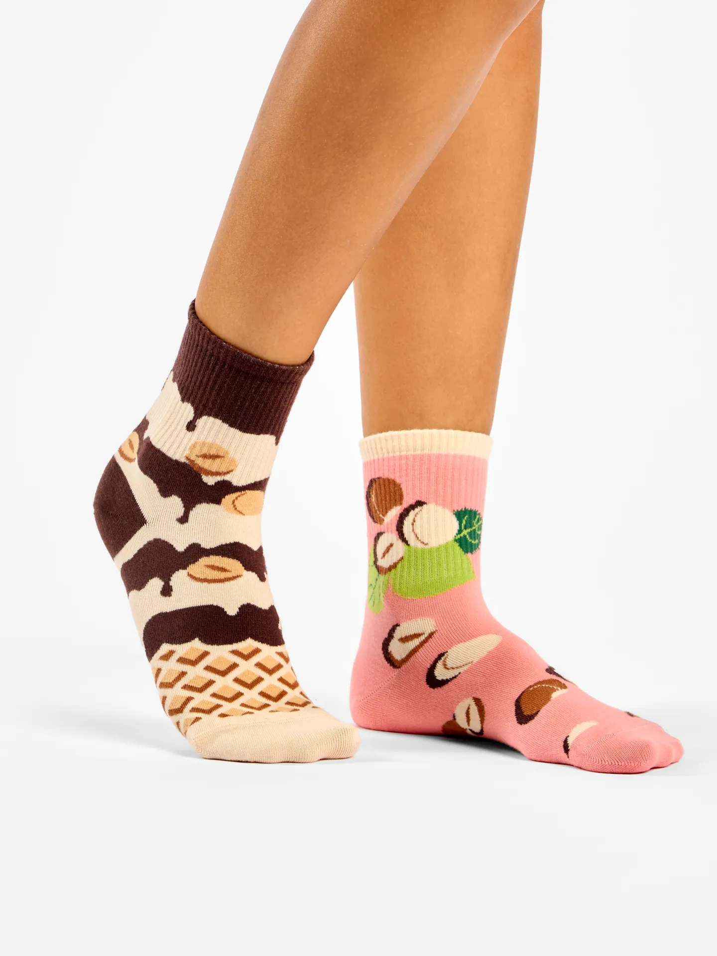 Calcetines de deporte alegres Galleta de avellana - Image 3