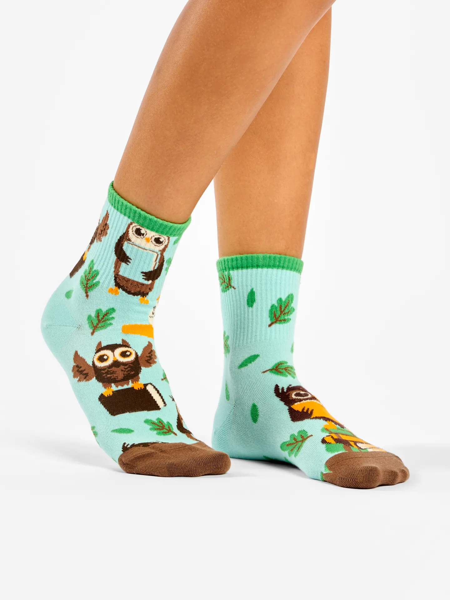 Calcetines de deporte alegres Búho y libros - Image 3