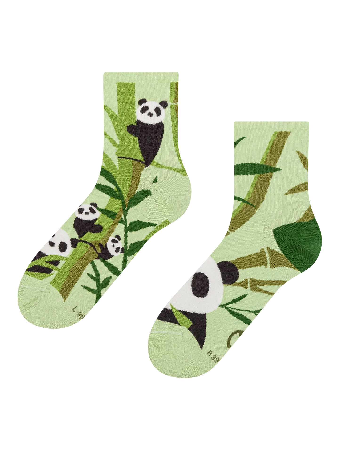 Calcetines de deporte alegres Pandas y bambú