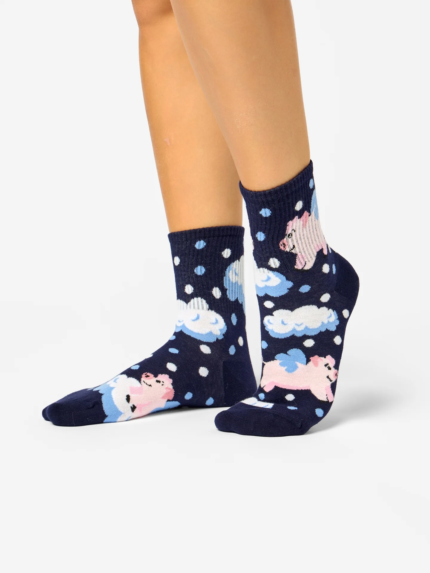 Calcetines de deporte alegres Cerditos en las nubes - Image 2