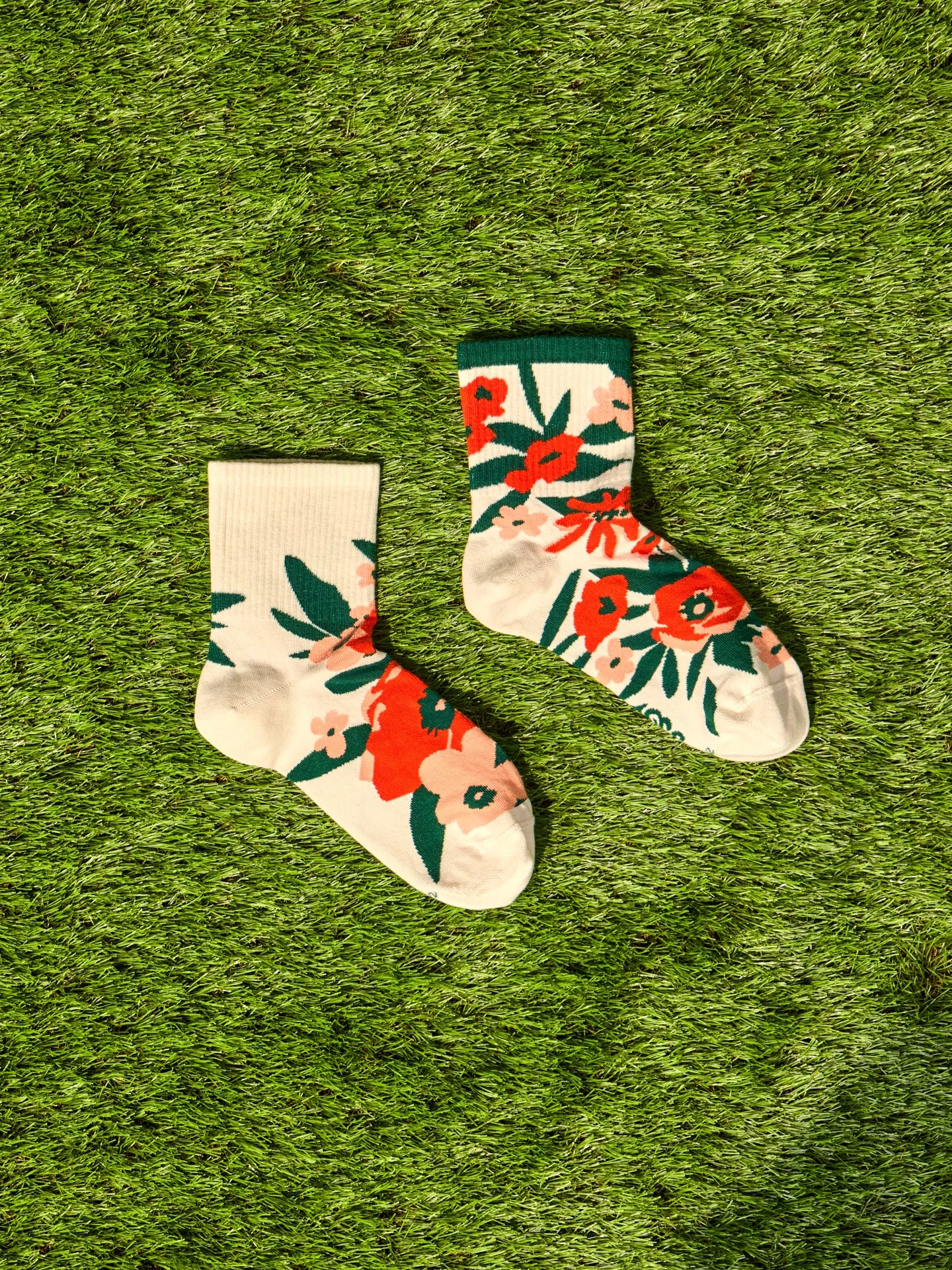 Calcetines de deporte alegres Jardín de amapolas - Image 2