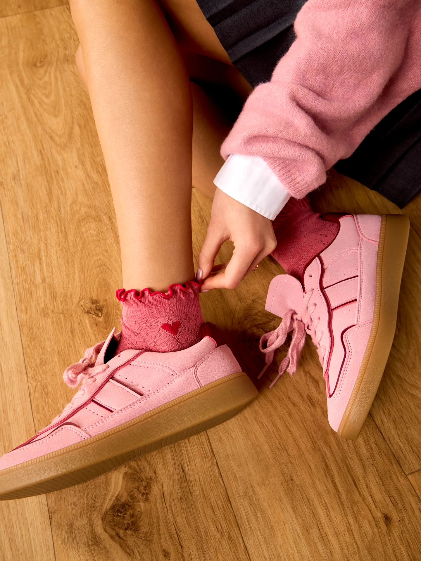 Calcetines Cutecore Corazones rojos - Image 3