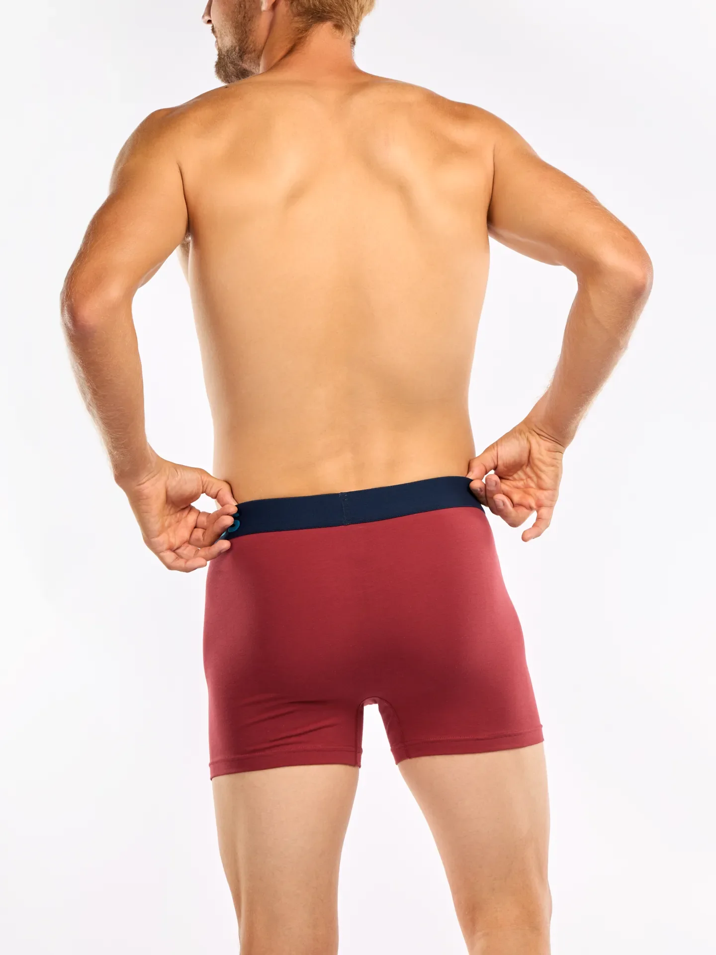 Bóxeres para hombre Rojo oscuro - Image 4