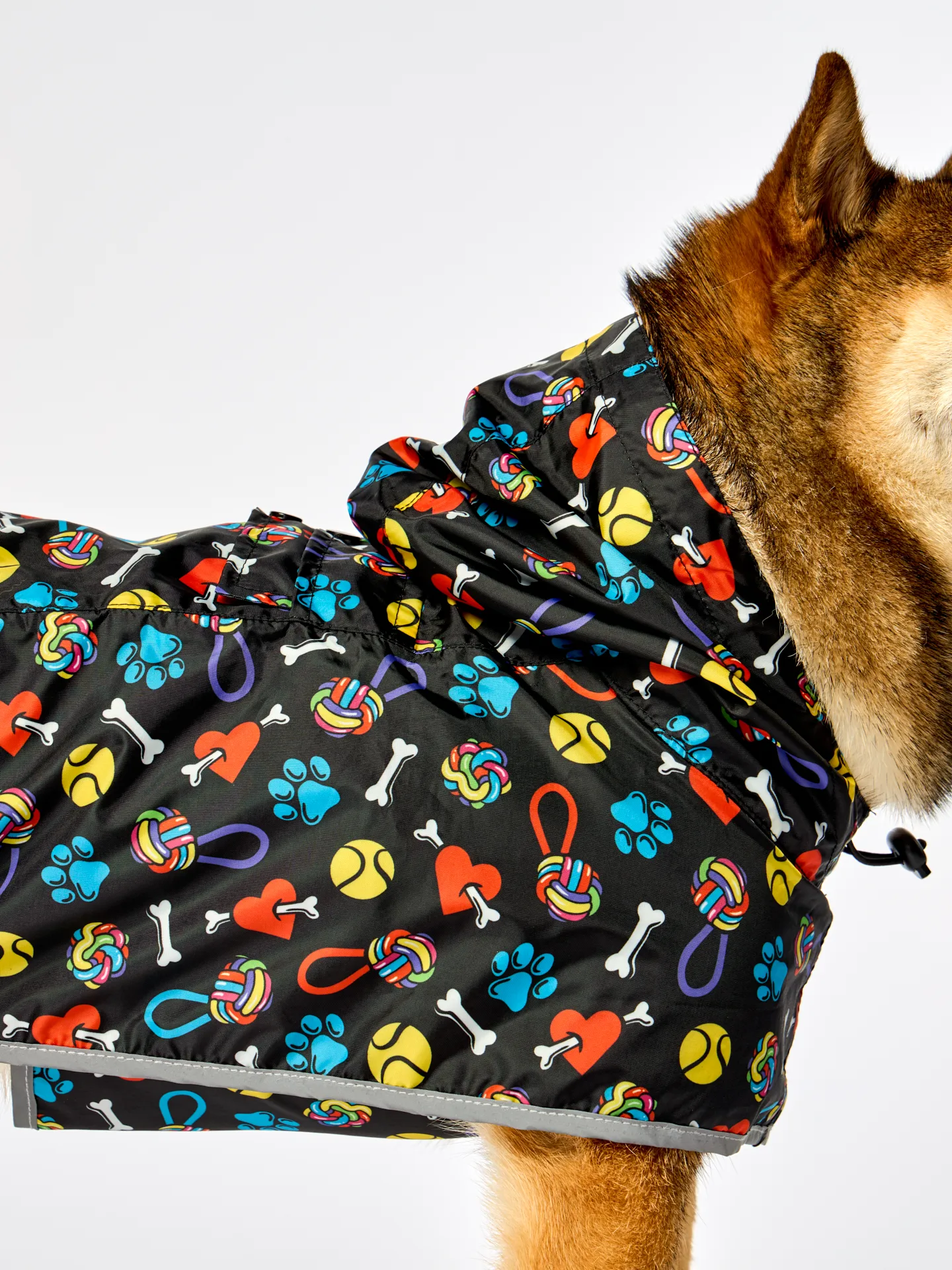 Impermeable para perro Corazones y patas - Image 4