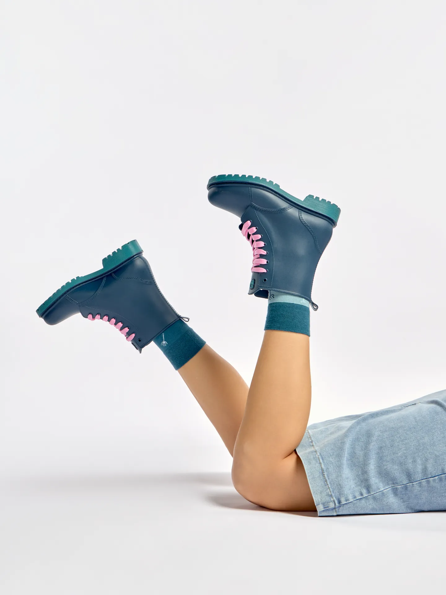 Botas de agua para mujer Azul esmeralda - Image 6
