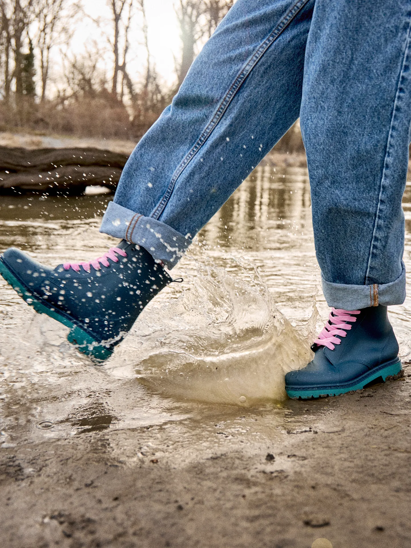 Botas de agua para mujer Azul esmeralda - Image 7