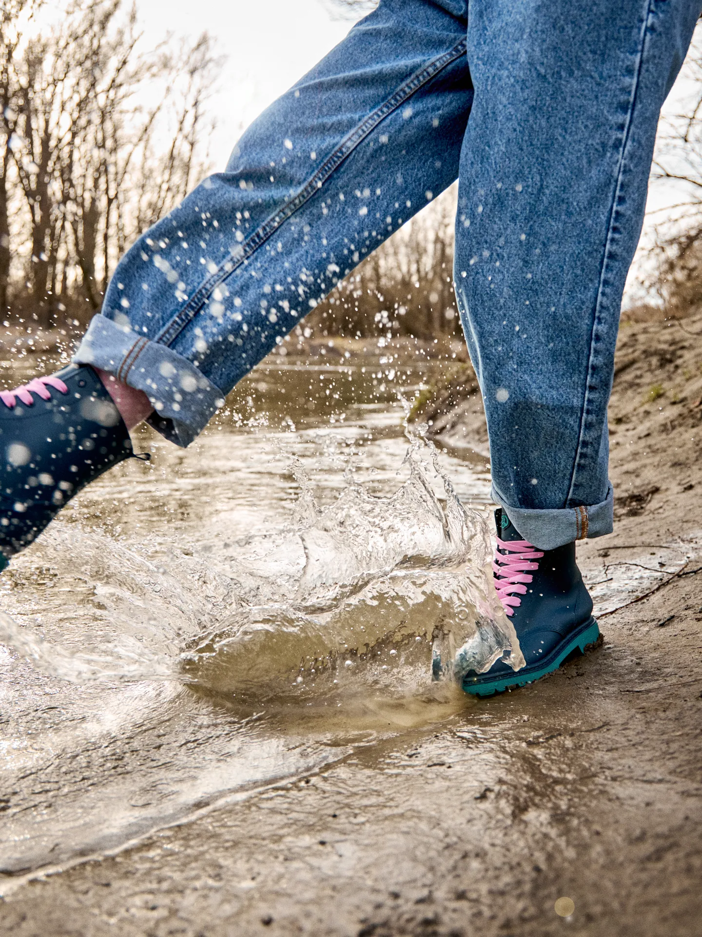 Botas de agua para mujer Azul esmeralda - Image 8