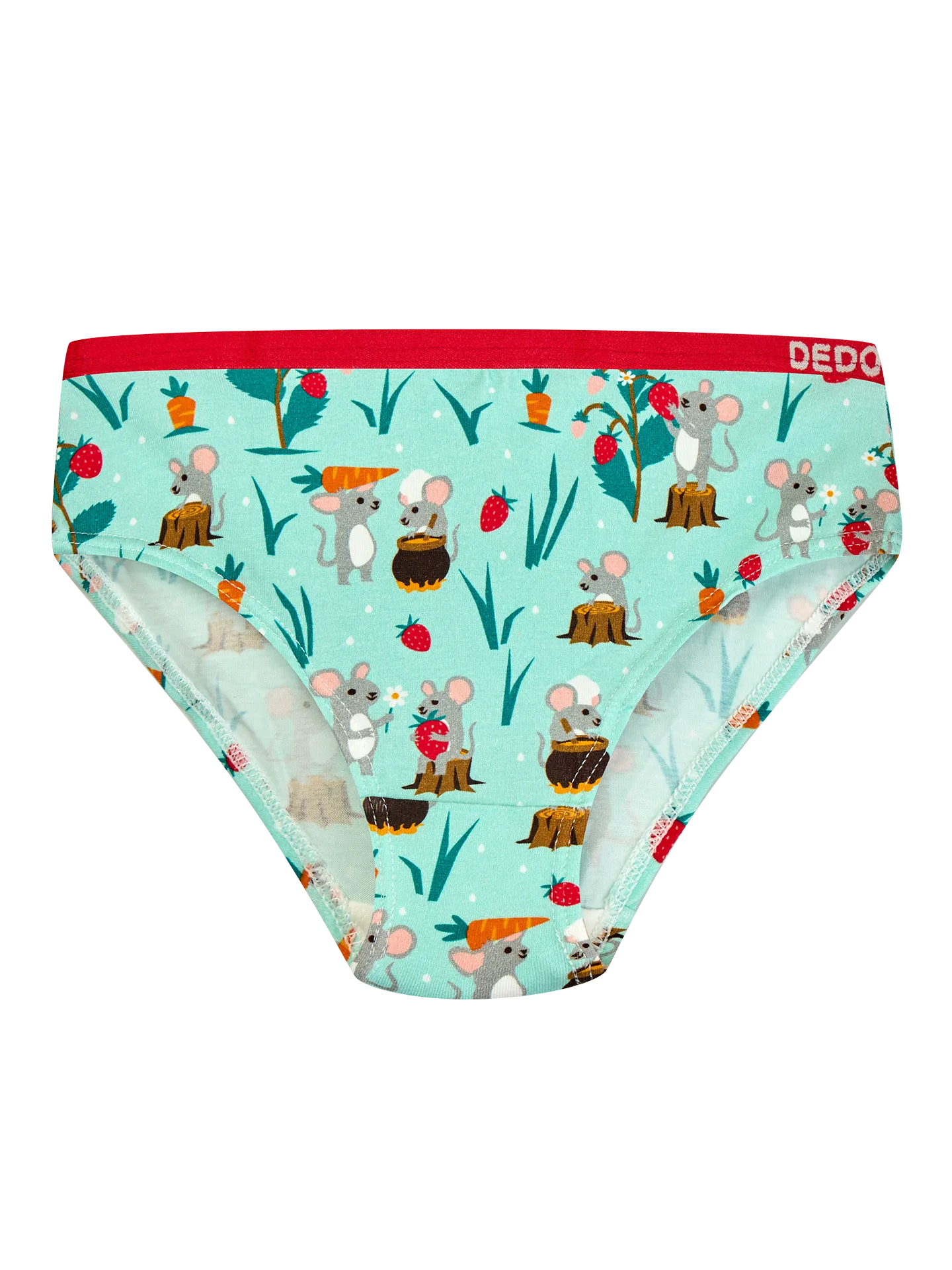 Bragas alegres para niña Ratoncitos en el jardín