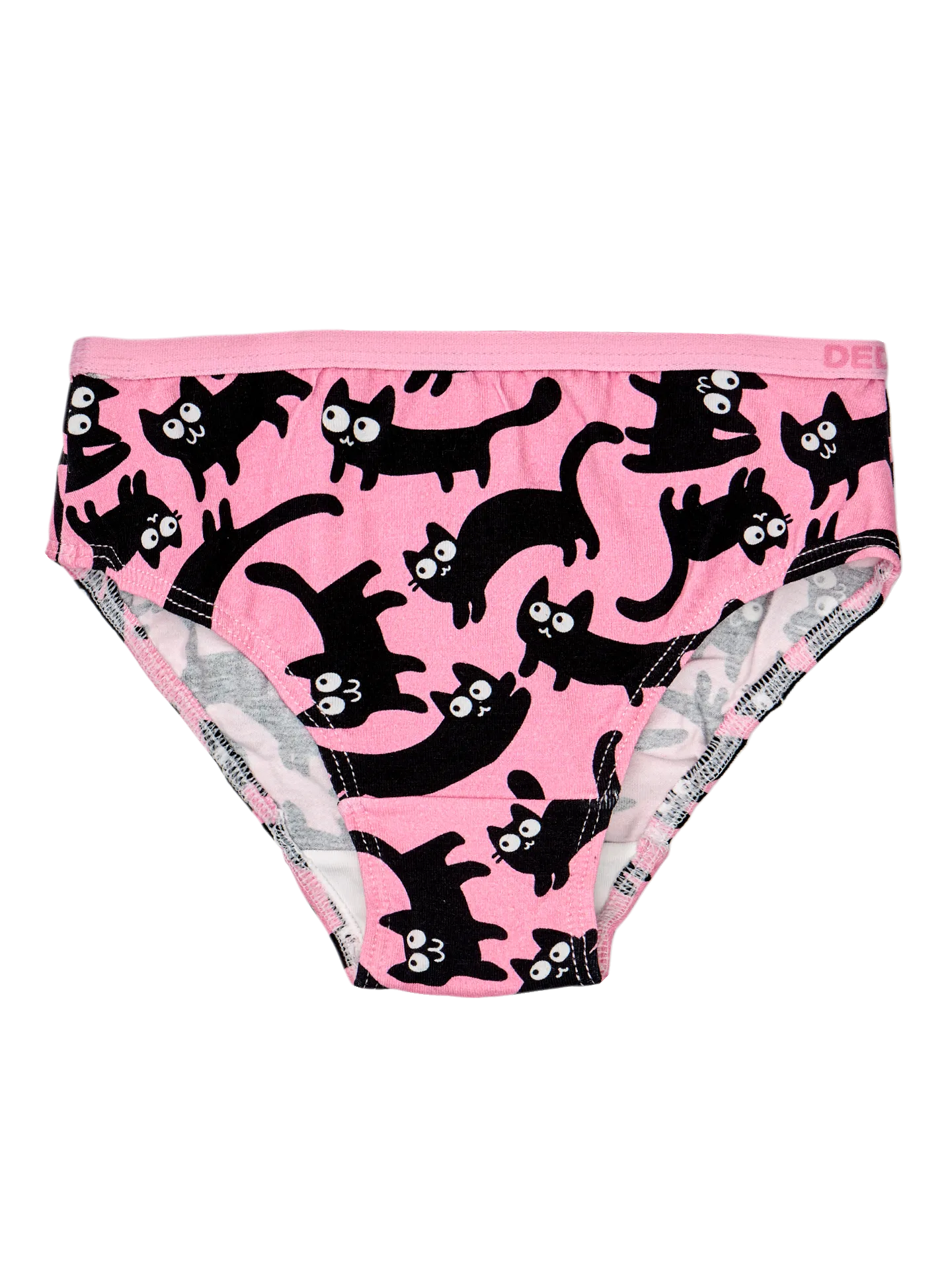 Bragas alegres para niña Gatos rosas