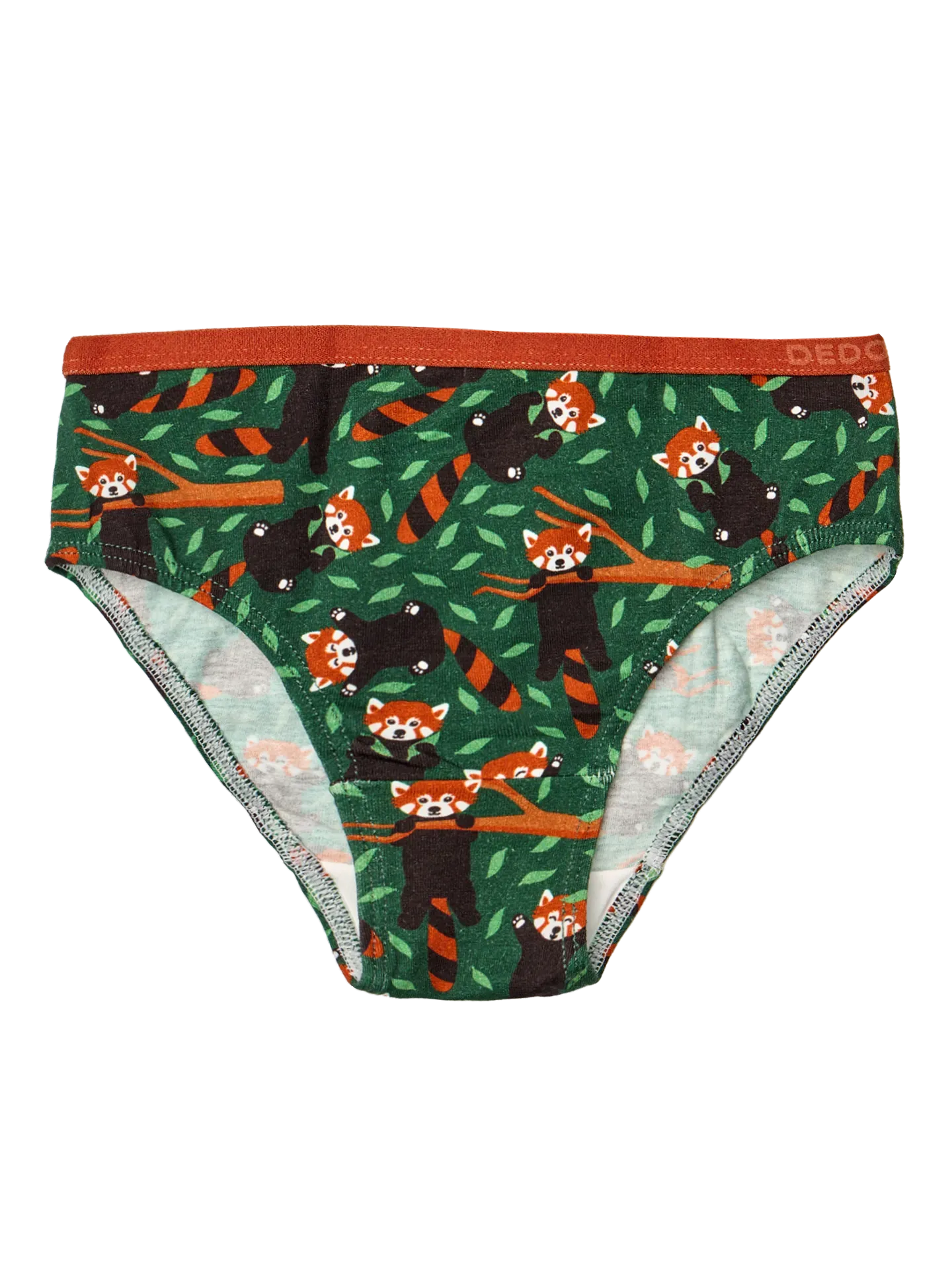 Bragas alegres para niña Panda rojo