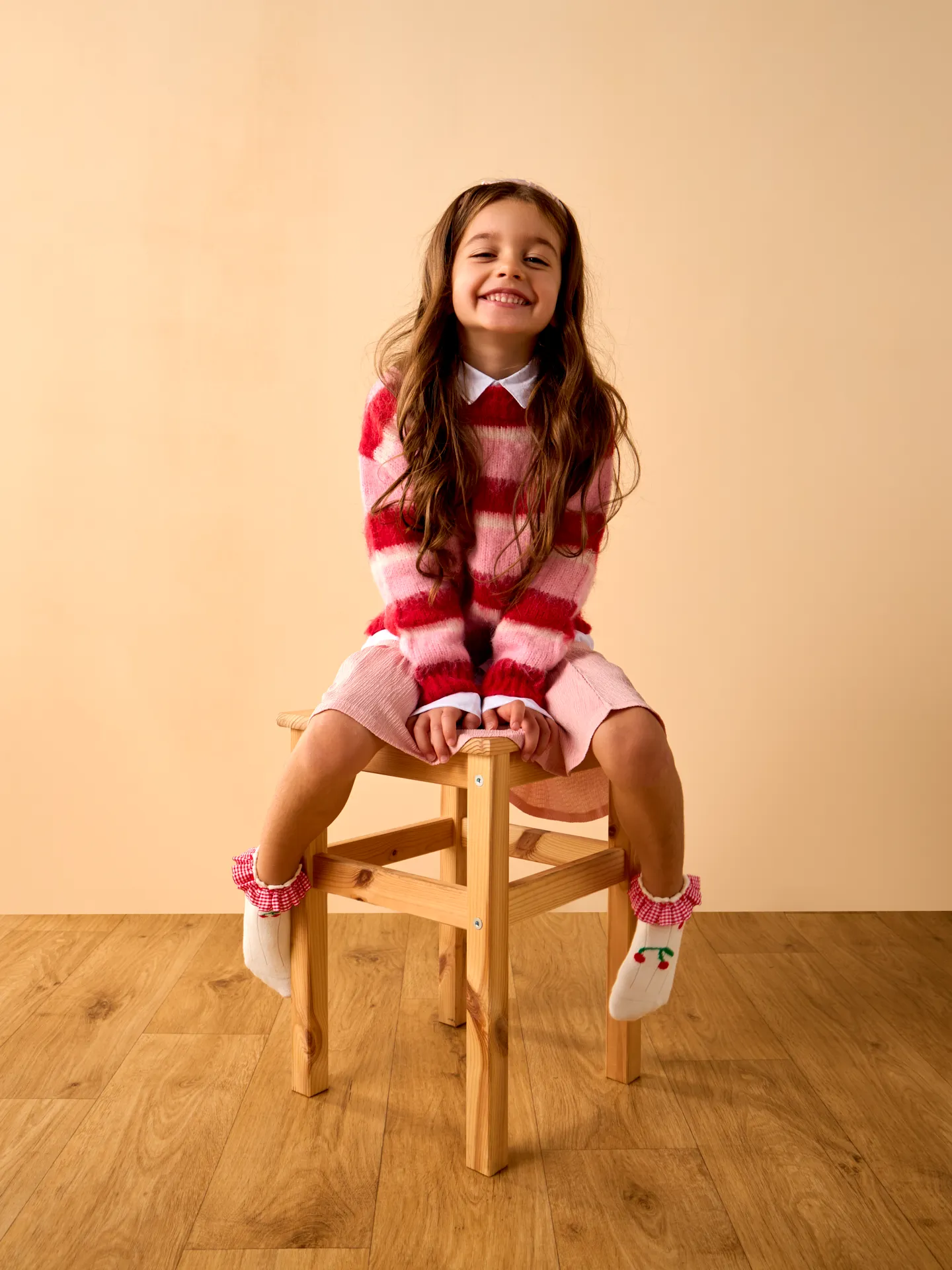 Calcetines Cutecore para niña Picnic con cerezas - Image 3