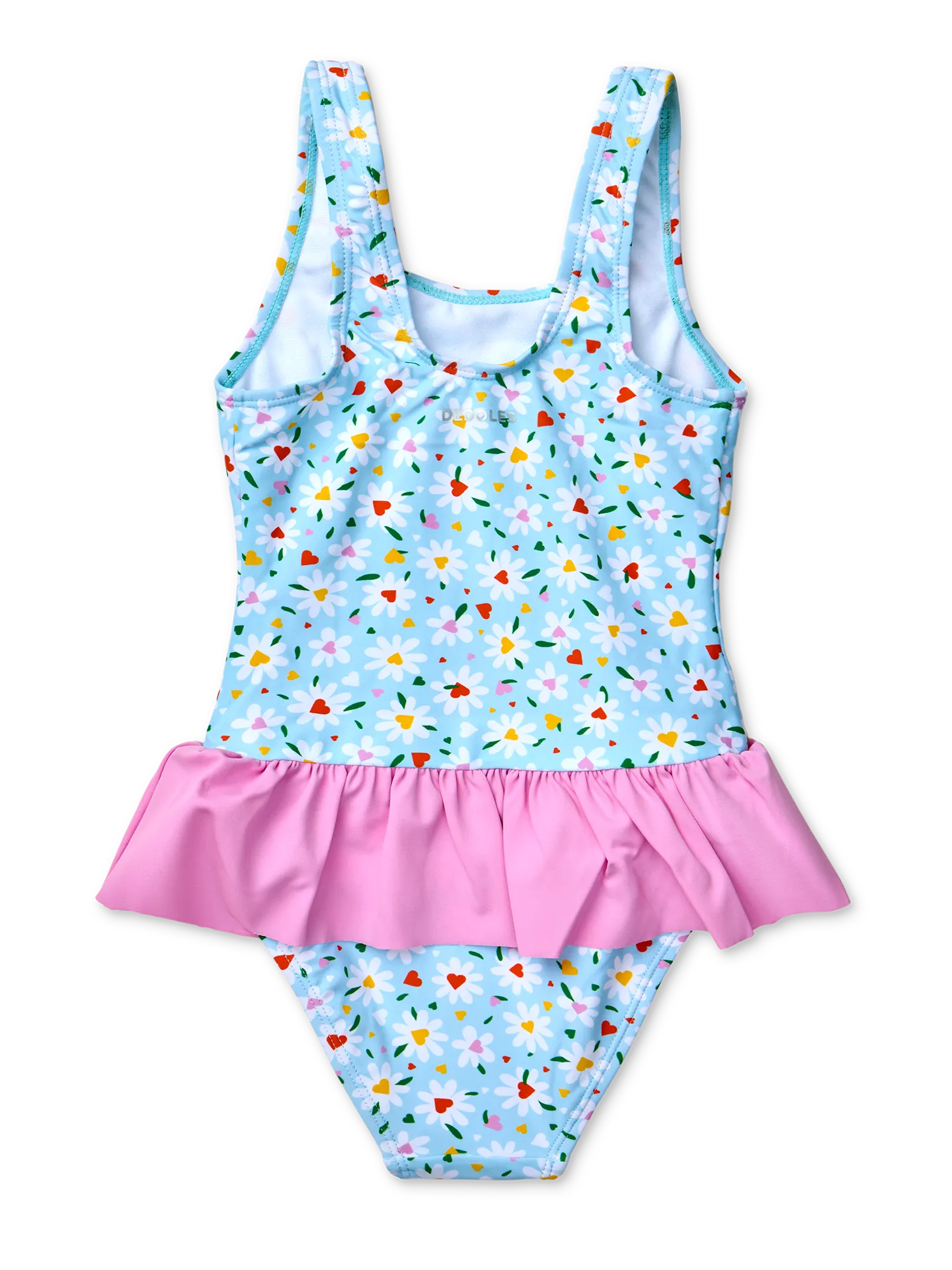 Bañador alegre de niña Corazones y margaritas - Image 2